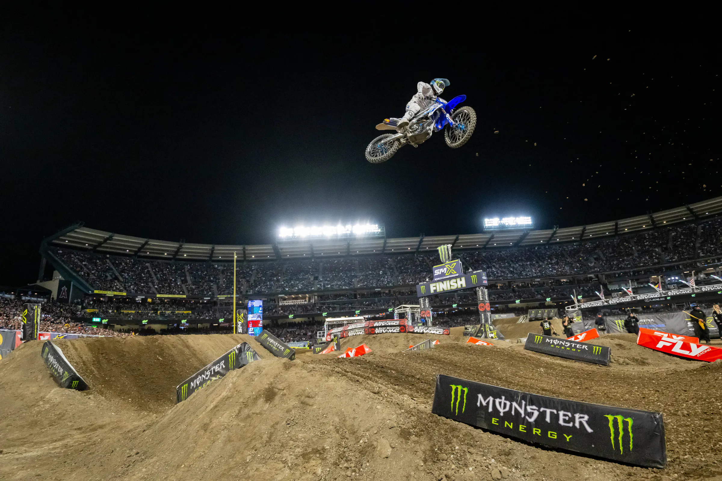 Yoder, on his way to eighth place at A1.