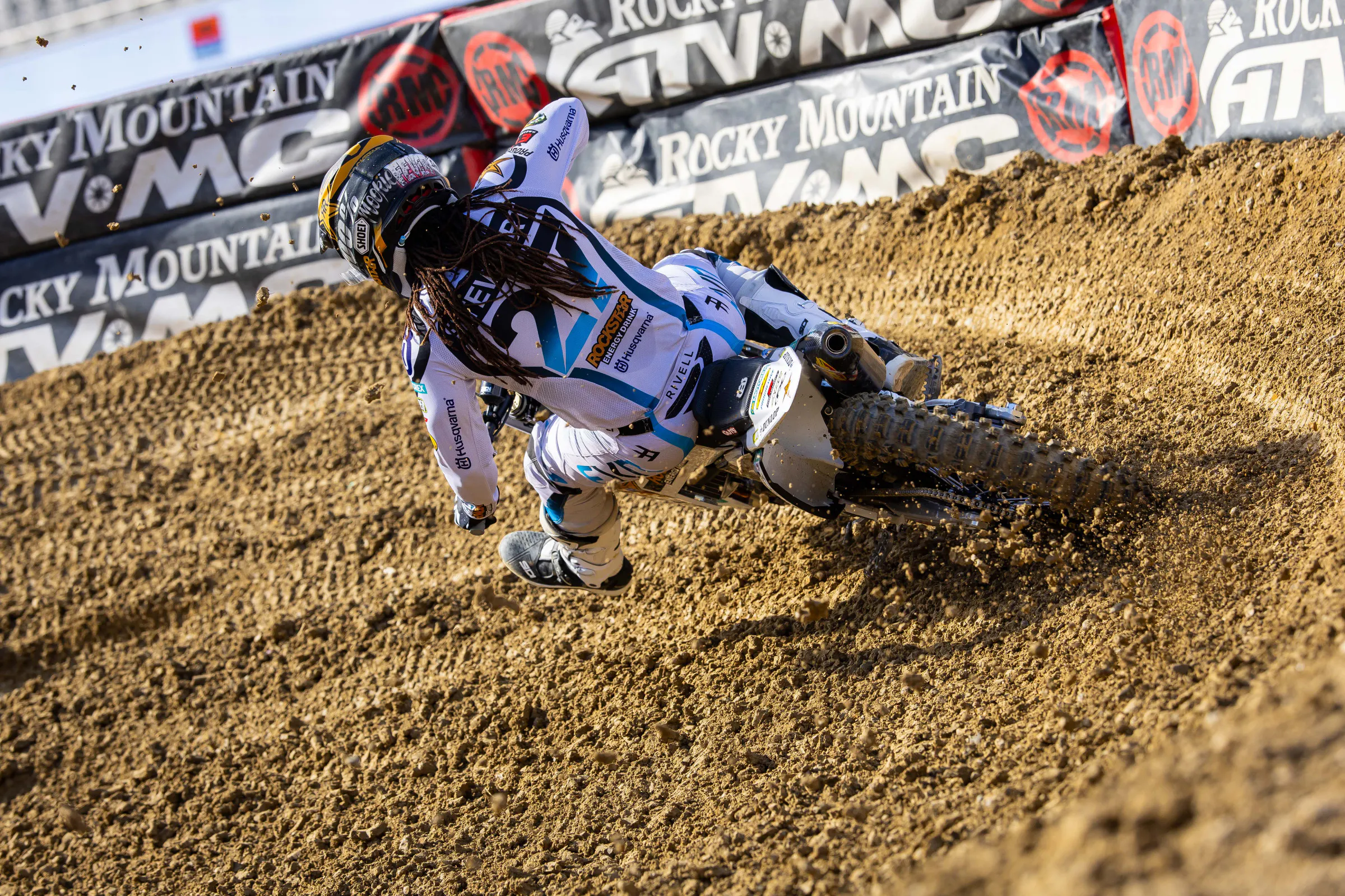 Malcolm Stewart is back after a scary crash last week in Anaheim.