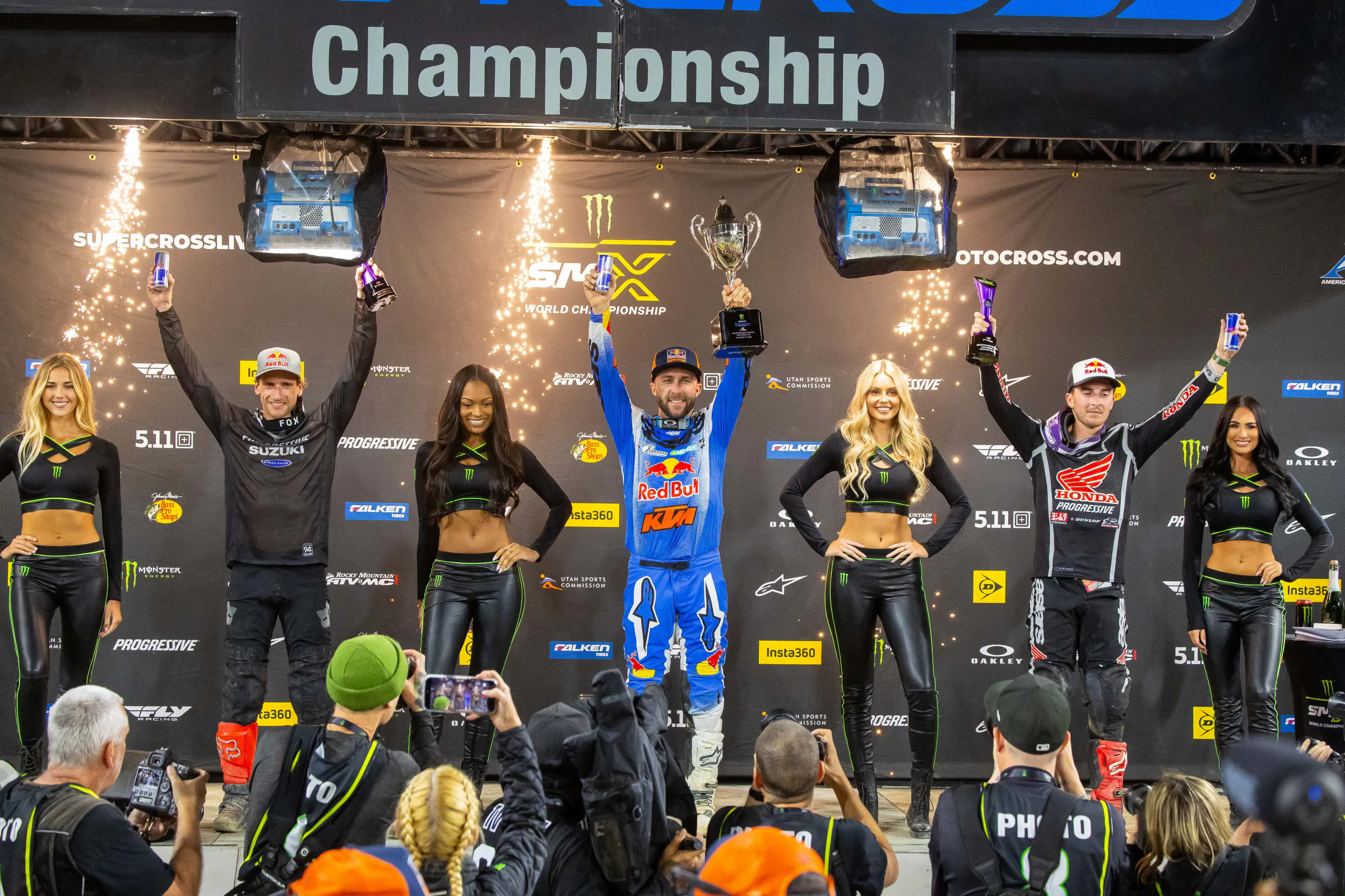 This probably won't be the last time you see these three on the podium together this year.