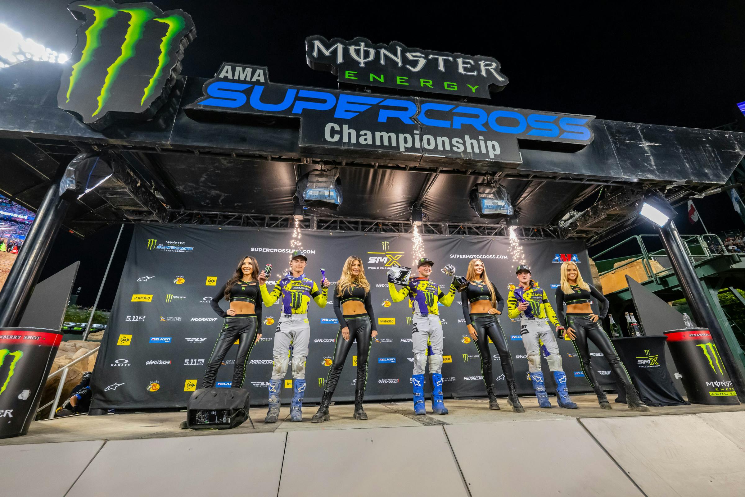 It was a Monster Energy Yamaha Star Racing podium sweep in SMX Next!