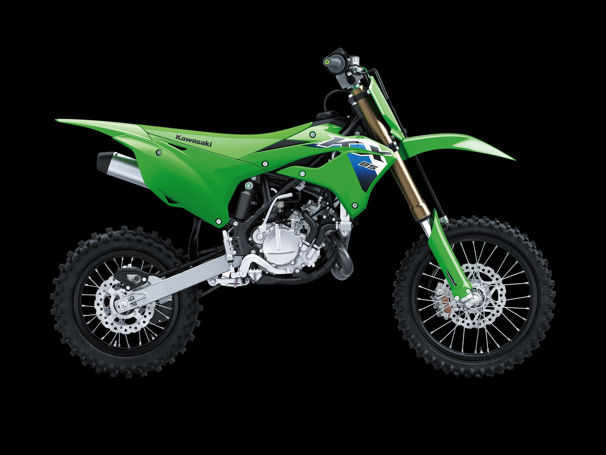 As before, the bike is available in a traditional 85 model (shown) and also an 85L with larger wheels, and a 112cc model also with the larger wheels.