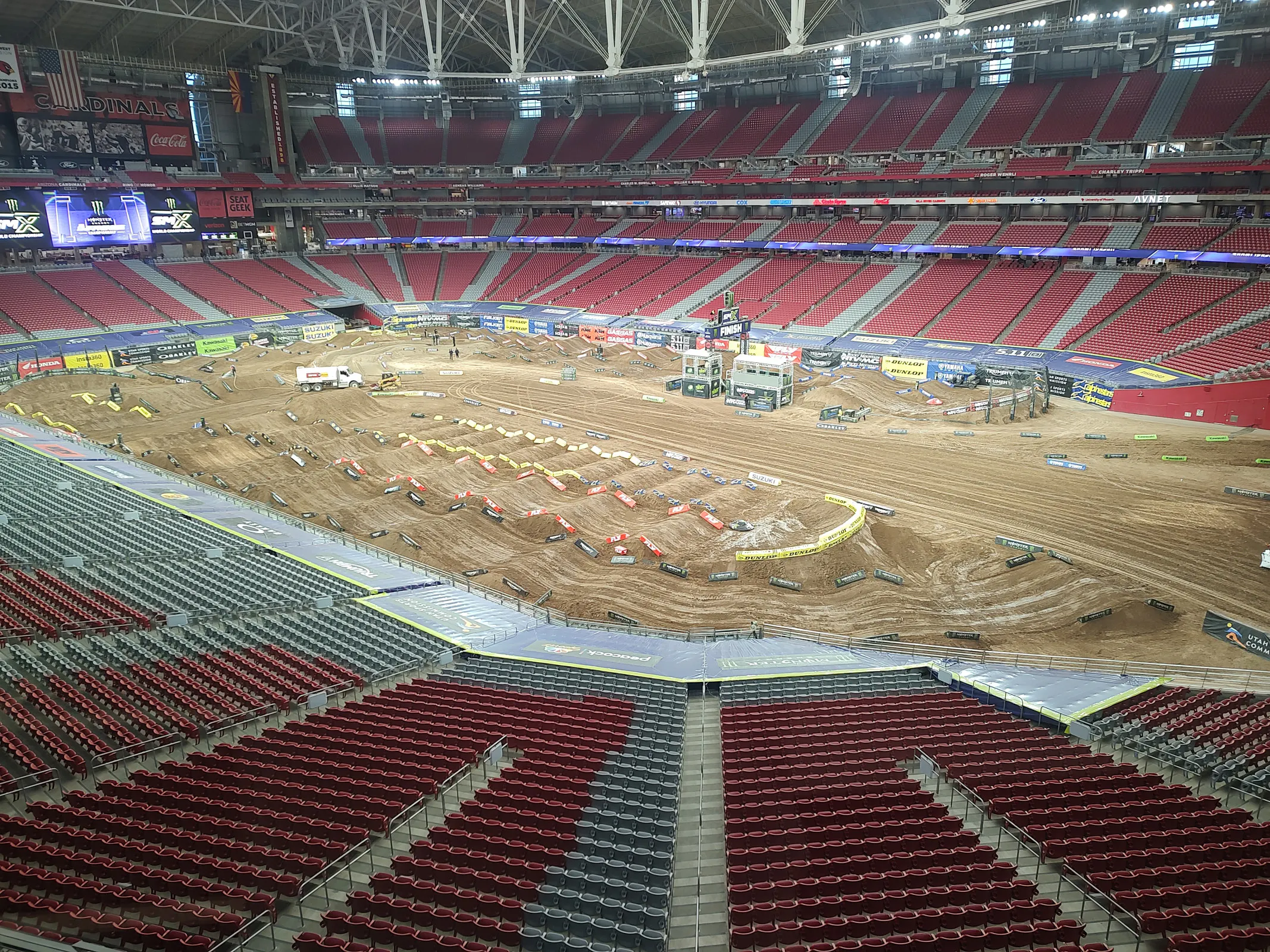 There is a lot of room here in State Farm Stadium.