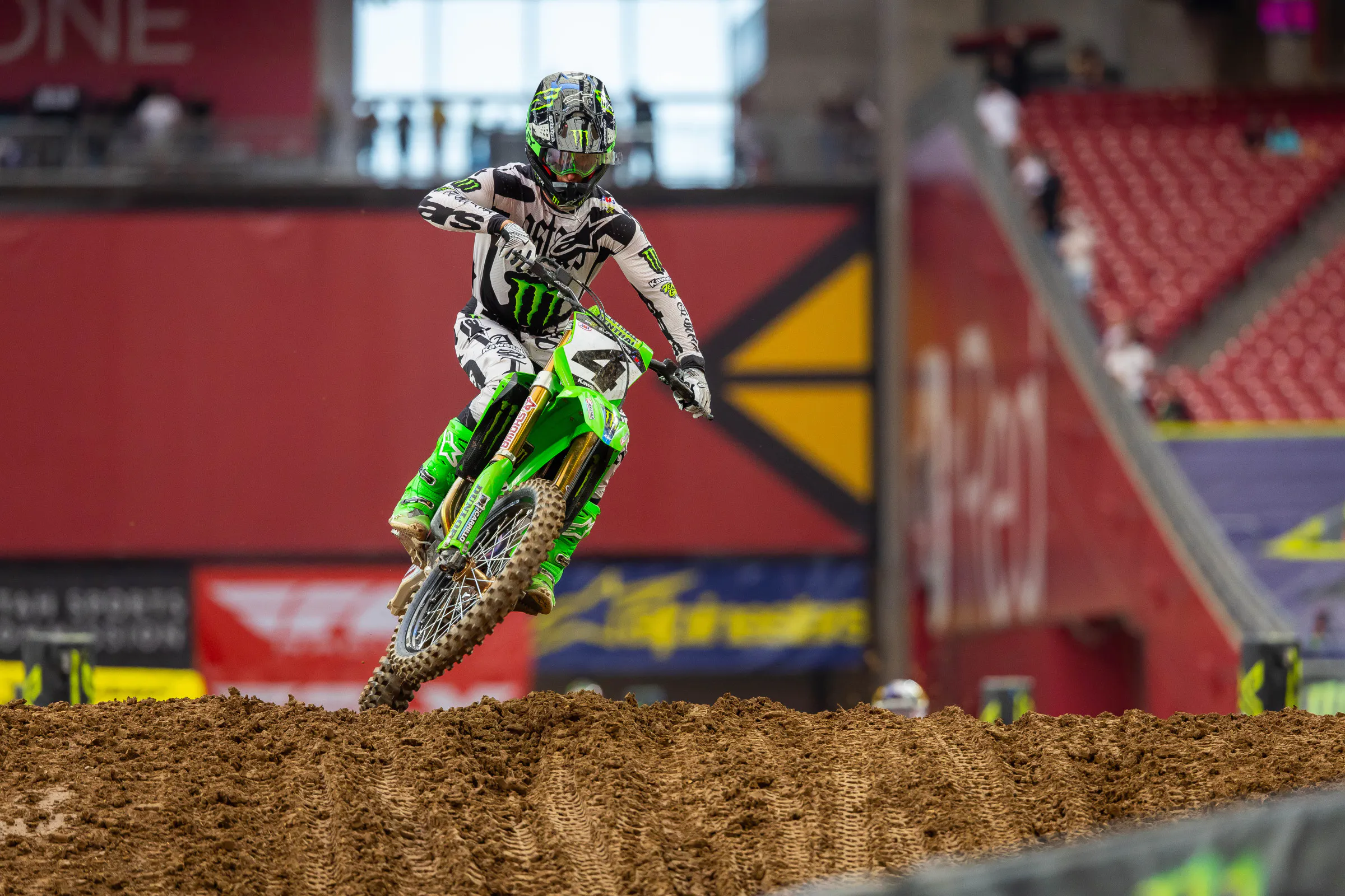 Chase Sexton was fifth-fastest in the second 450SX qualifier.