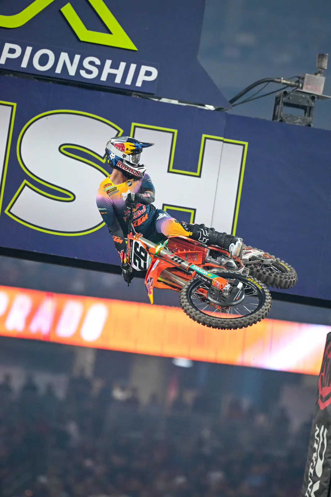 Prado with the heat race win.