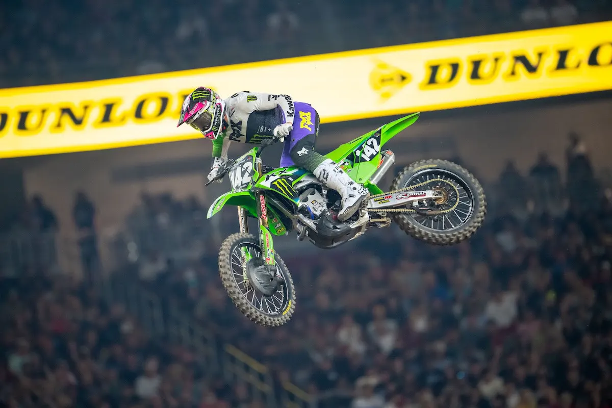 Monster Energy Pro Circuit Kawasaki's Cameron McAdoo earned his third podium finish in the past four races.