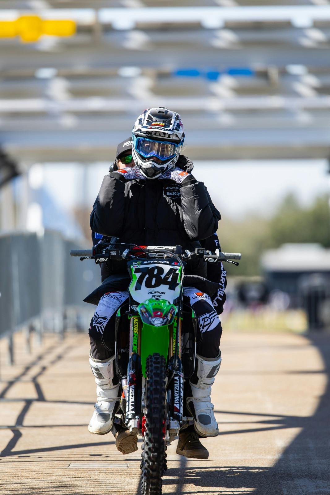 Clason, before breaking his collarbone in Houston.