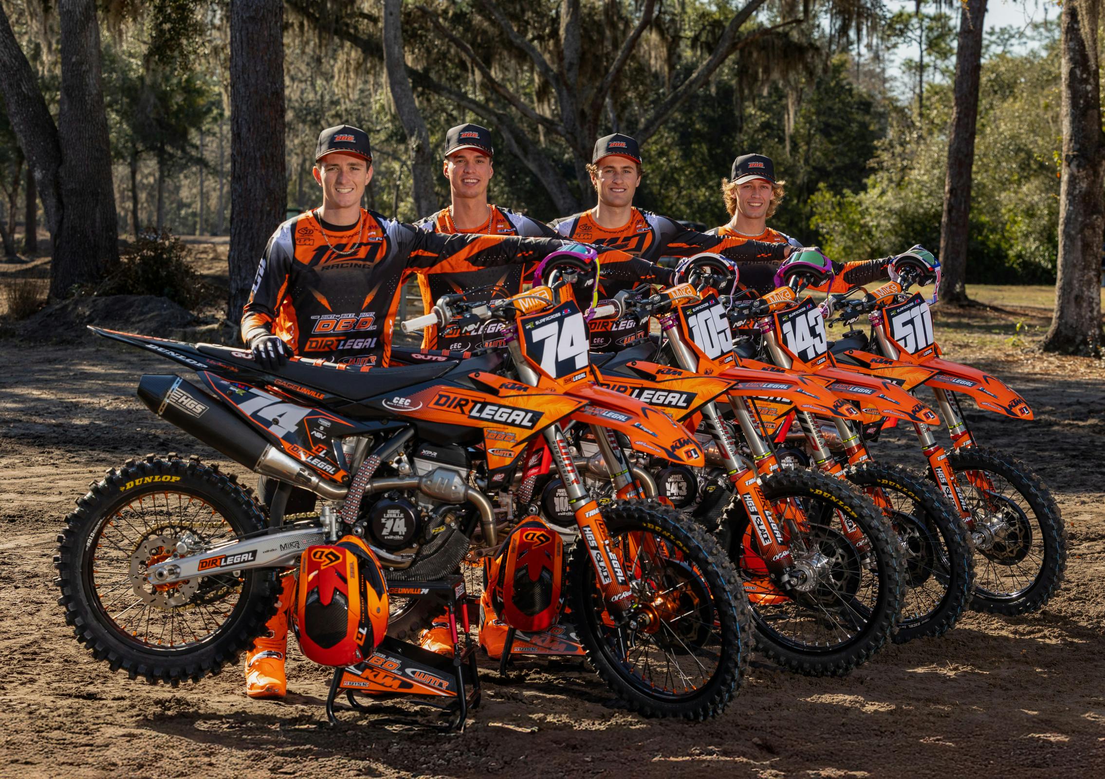 Photo Gallery: The Dirt Legal Dirt Bike Depot WMR KTM Racing Team 2026 Photoshoot