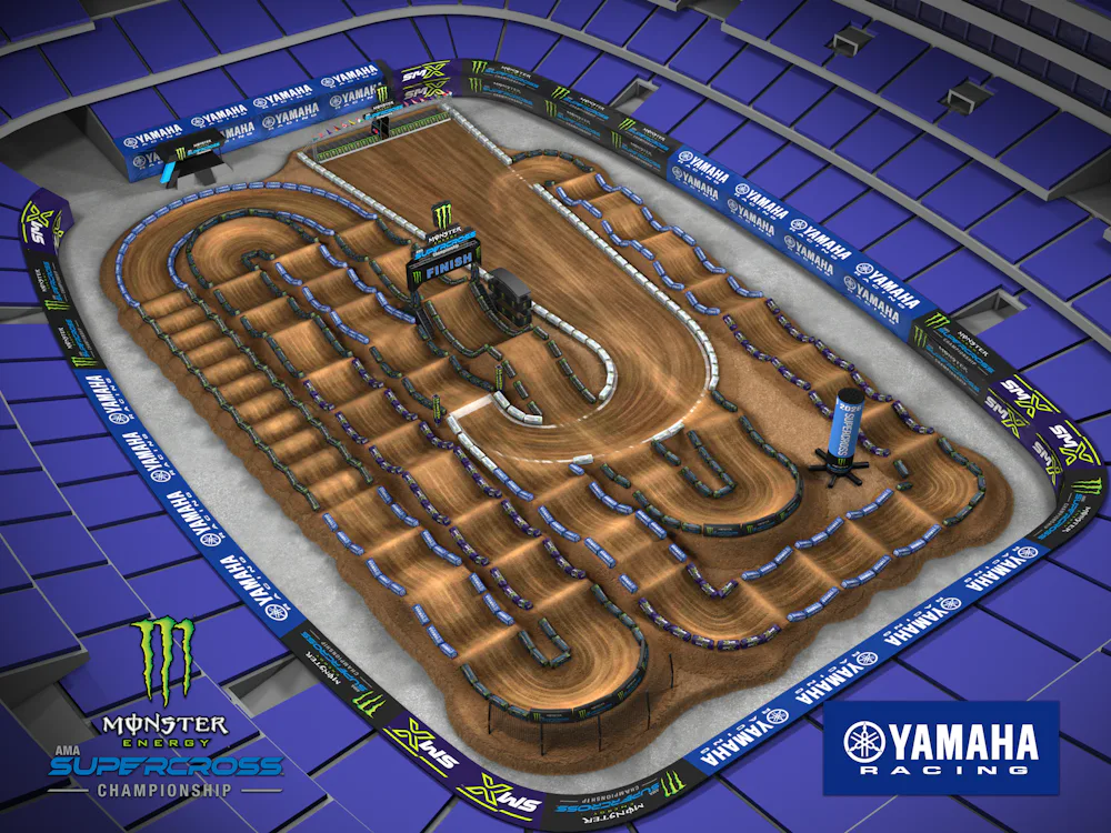 What Does the Arlington SX Supercross Layout Look Like? Yes, There Are Whoops – Watch Track Map Video