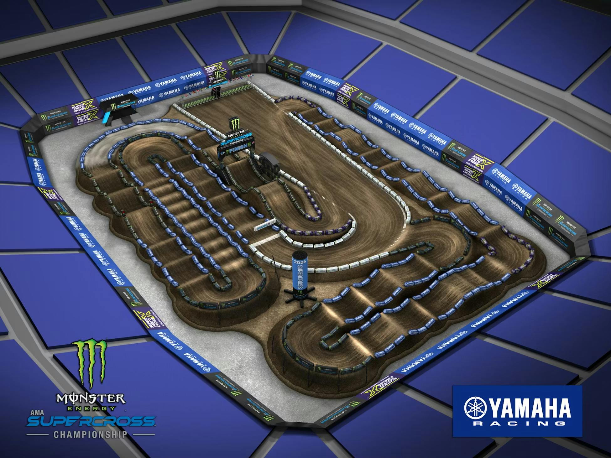 2025 Detroit SX track map.