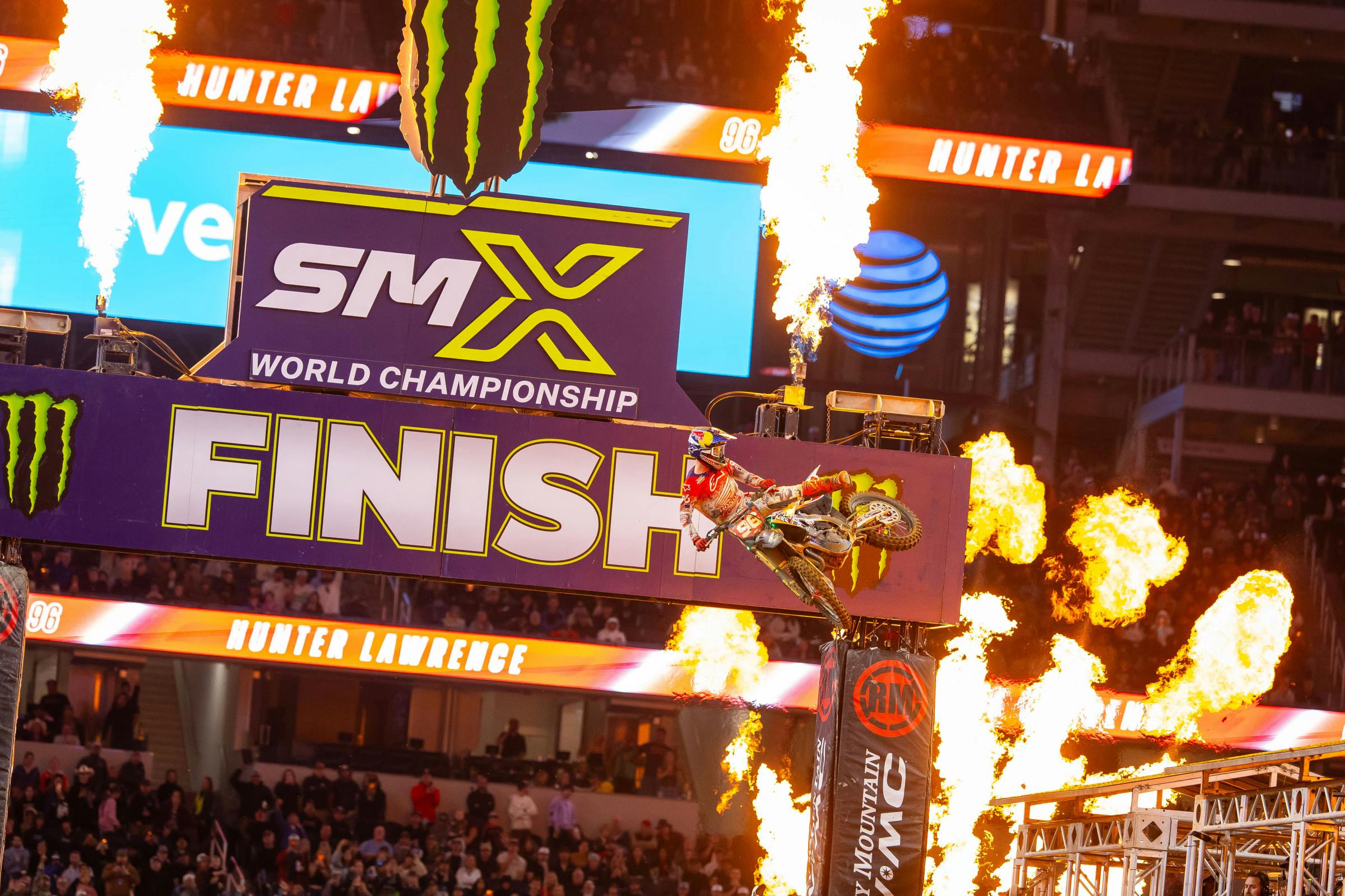 Lawrence finally broke through in Arlington for his first 450SX win.