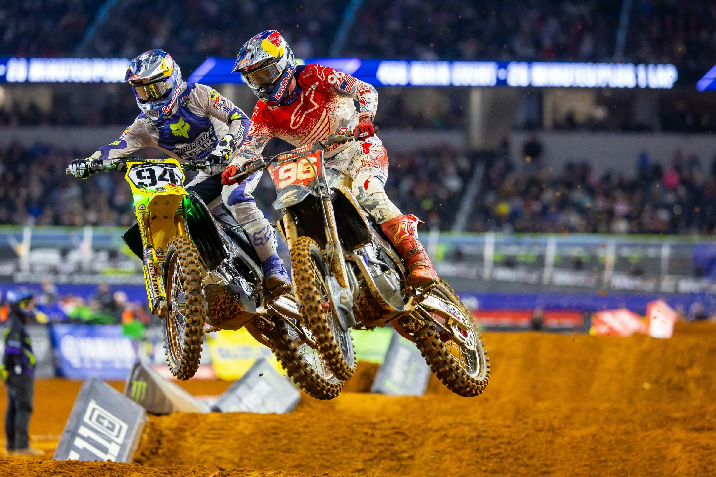If Ken Roczen and Hunter Lawrence got any closer it would be a repeat of Seattle.&nbsp;
