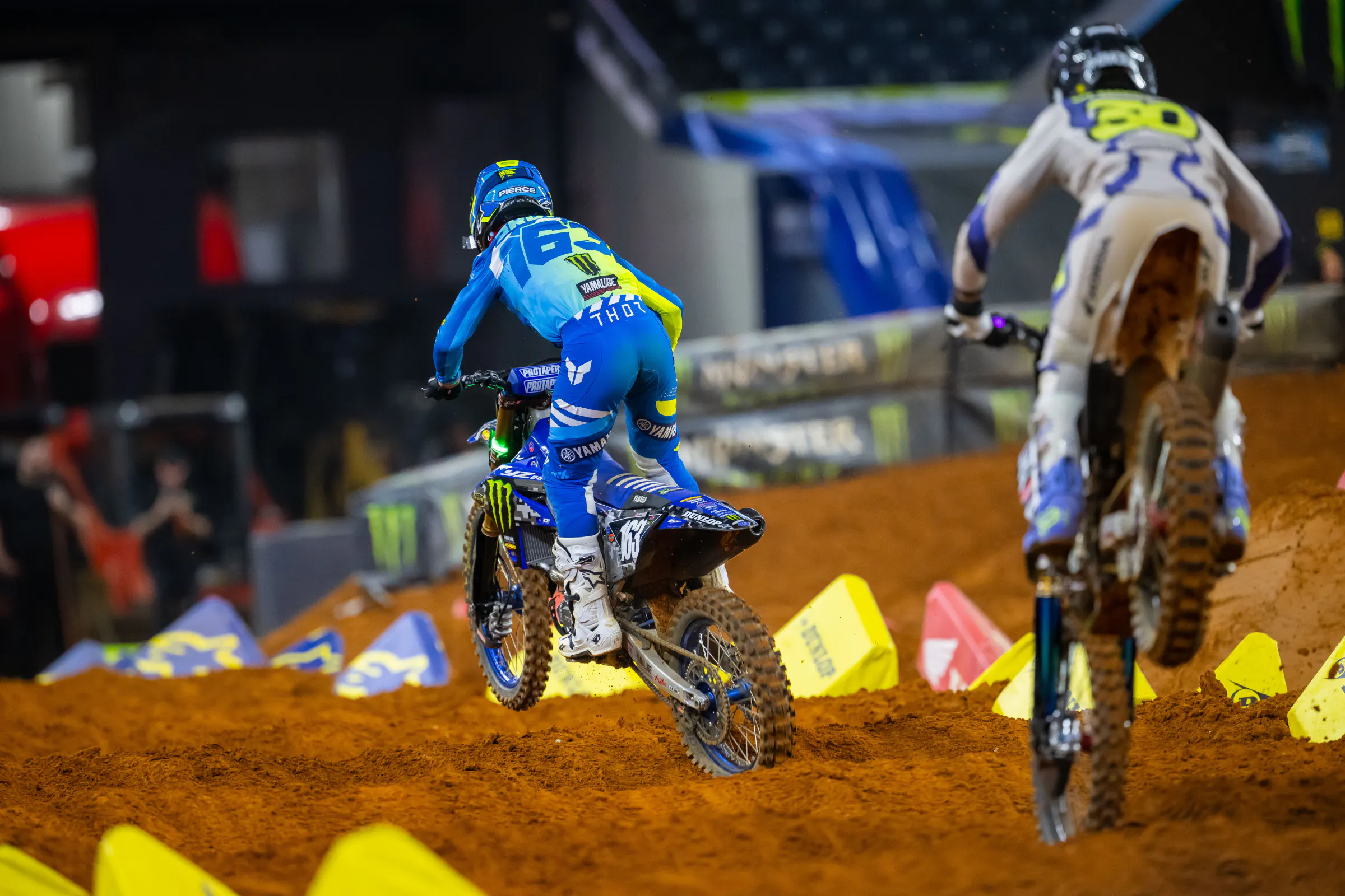 Pierce Brown and Jo Shimoda were this close for most of the main event.&nbsp;