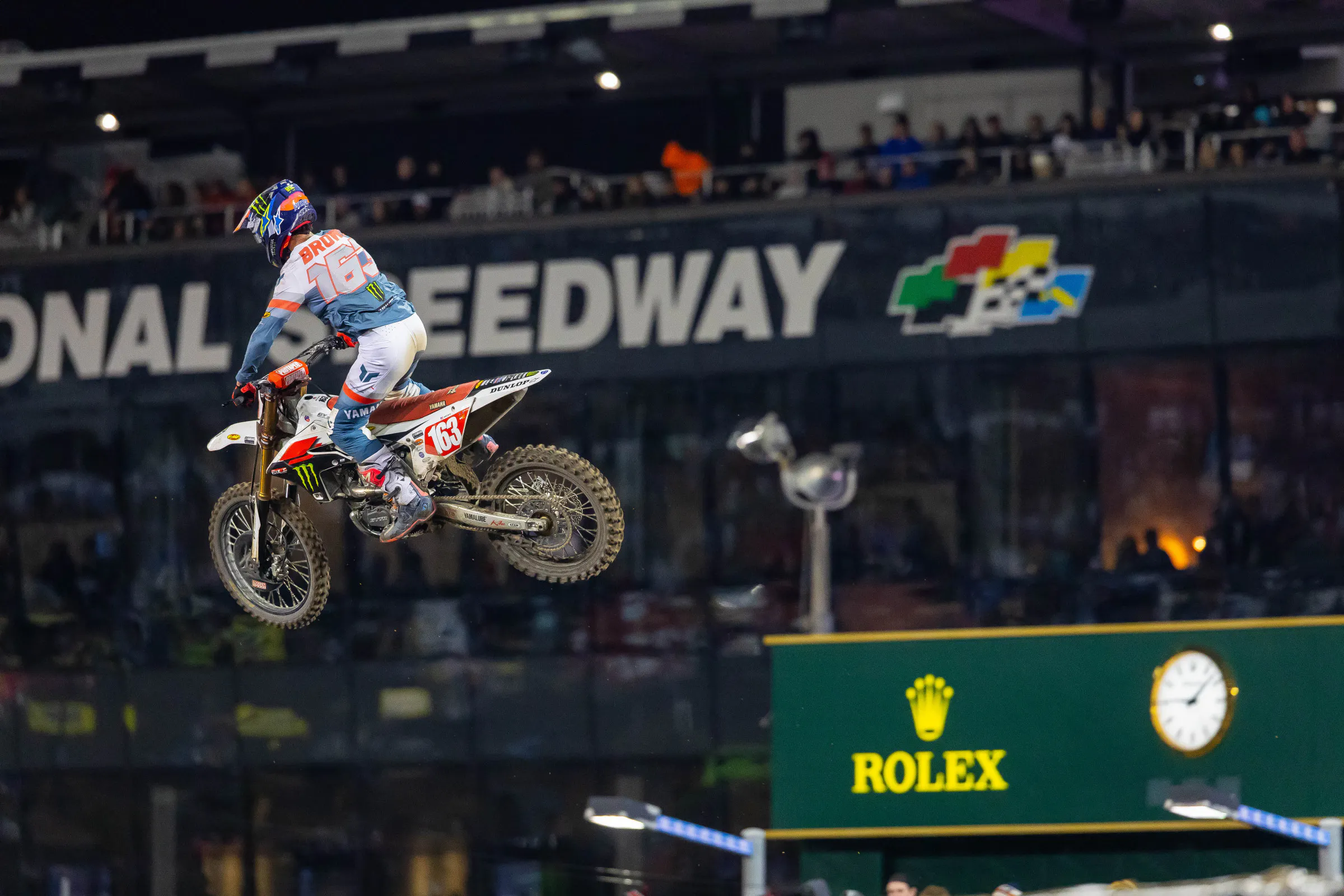 Brown had a good, but not great, race and ended up third. He maintains the series' lead after taking advantage of Shimoda's late crash.