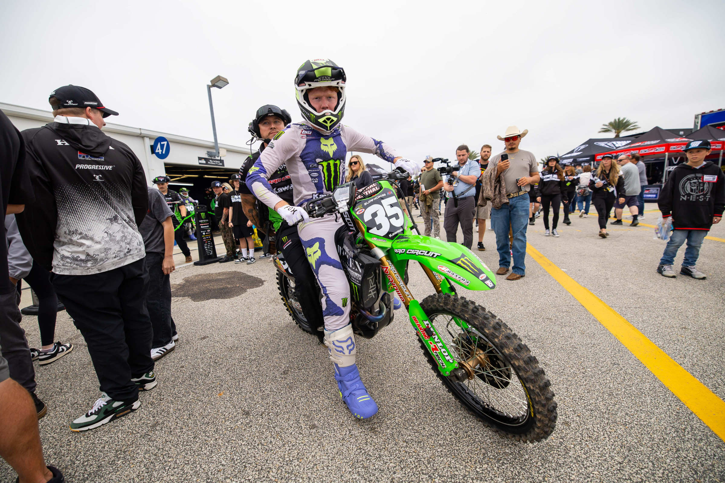 Good News/Bad News: Drew Adams Ends Best Supercross Night Yet with a Broken Thumb