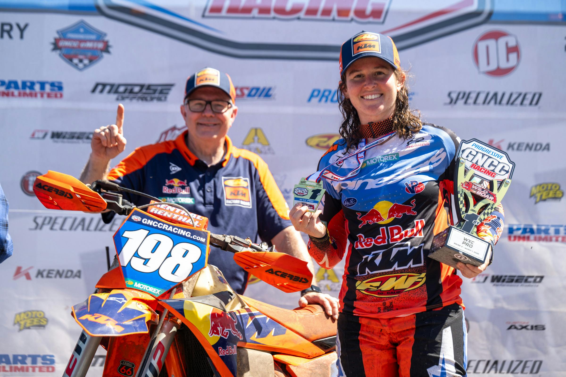Straight Out of the Gnarly Department: Brandy Richards Wins WXC Wild Boar GNCC with Broken Leg!