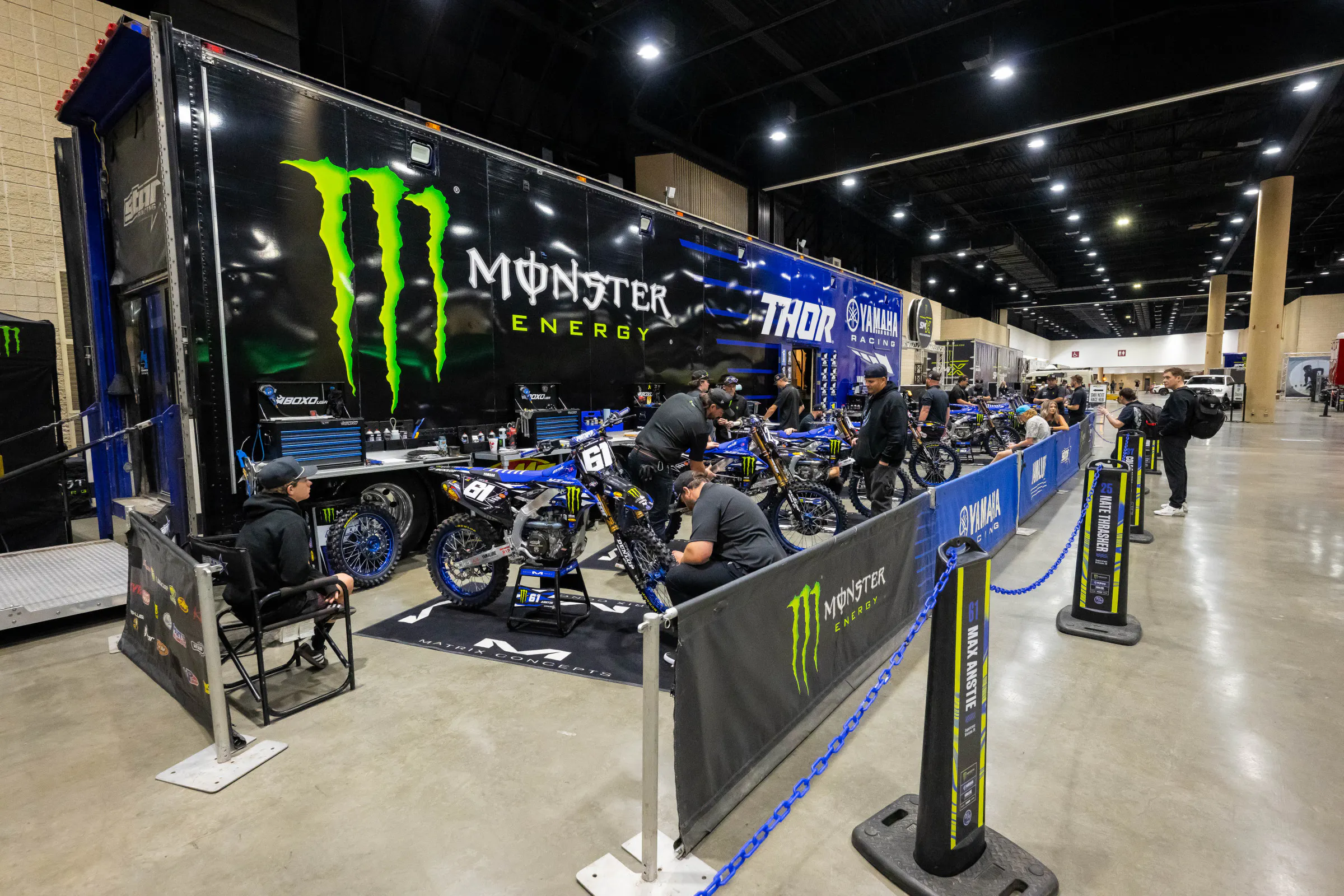 The Monster Energy Yamaha Star Racing tent is even more full than normal this weekend.&nbsp;