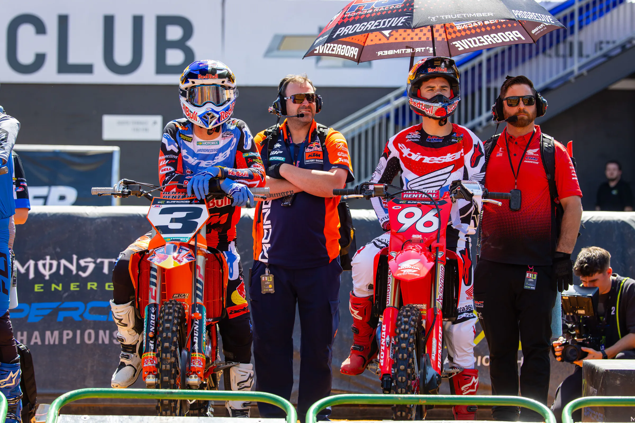 Eli Tomac and Hunter Lawrence