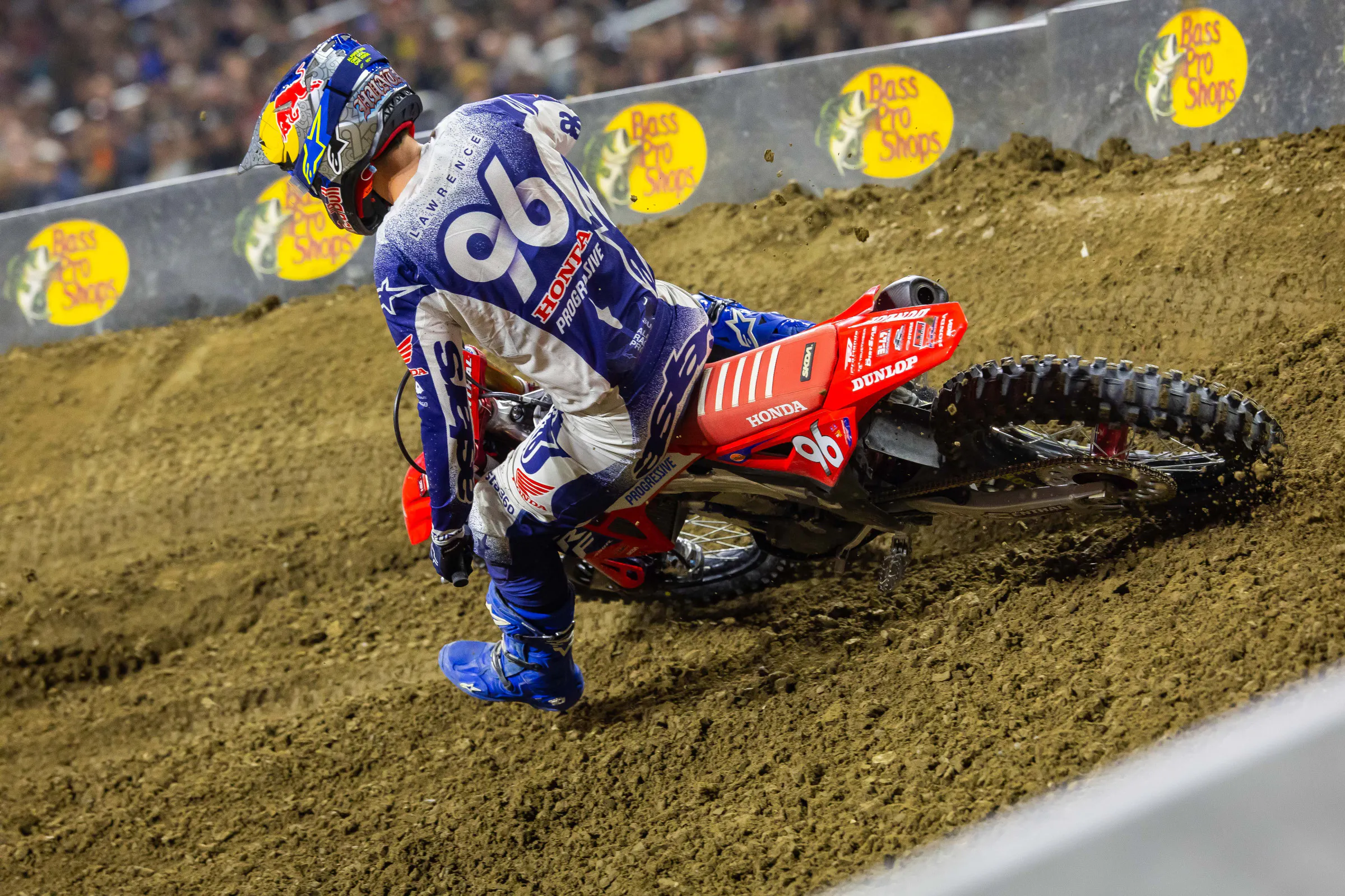 Watch Video: Hunter Lawrence's Costly Crash in the Whoops at Detroit SX