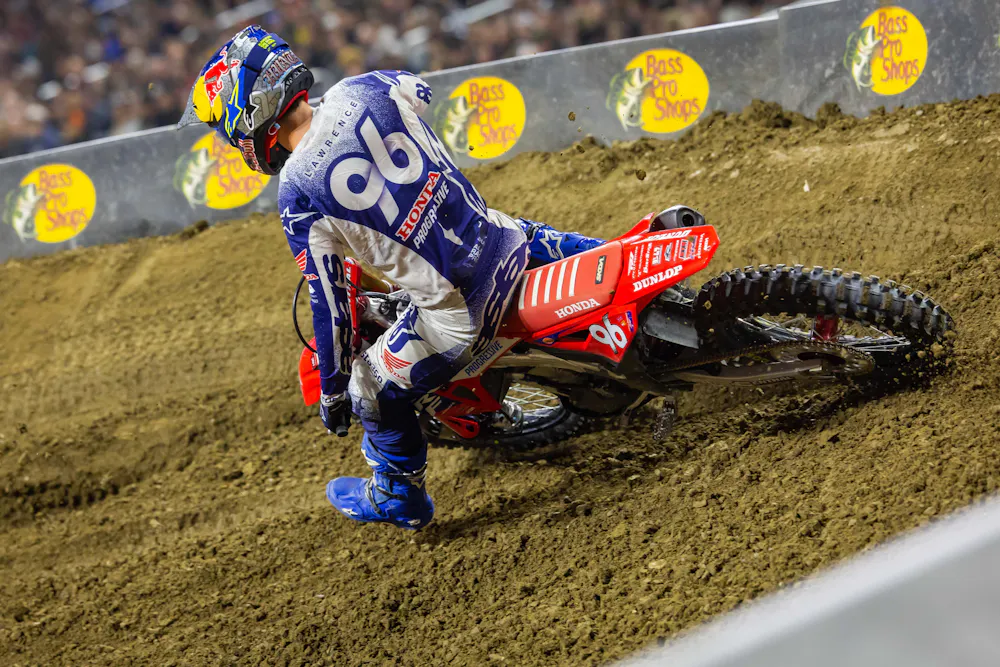 Watch Video: Hunter Lawrence’s Costly Crash in the Whoops at Detroit SX