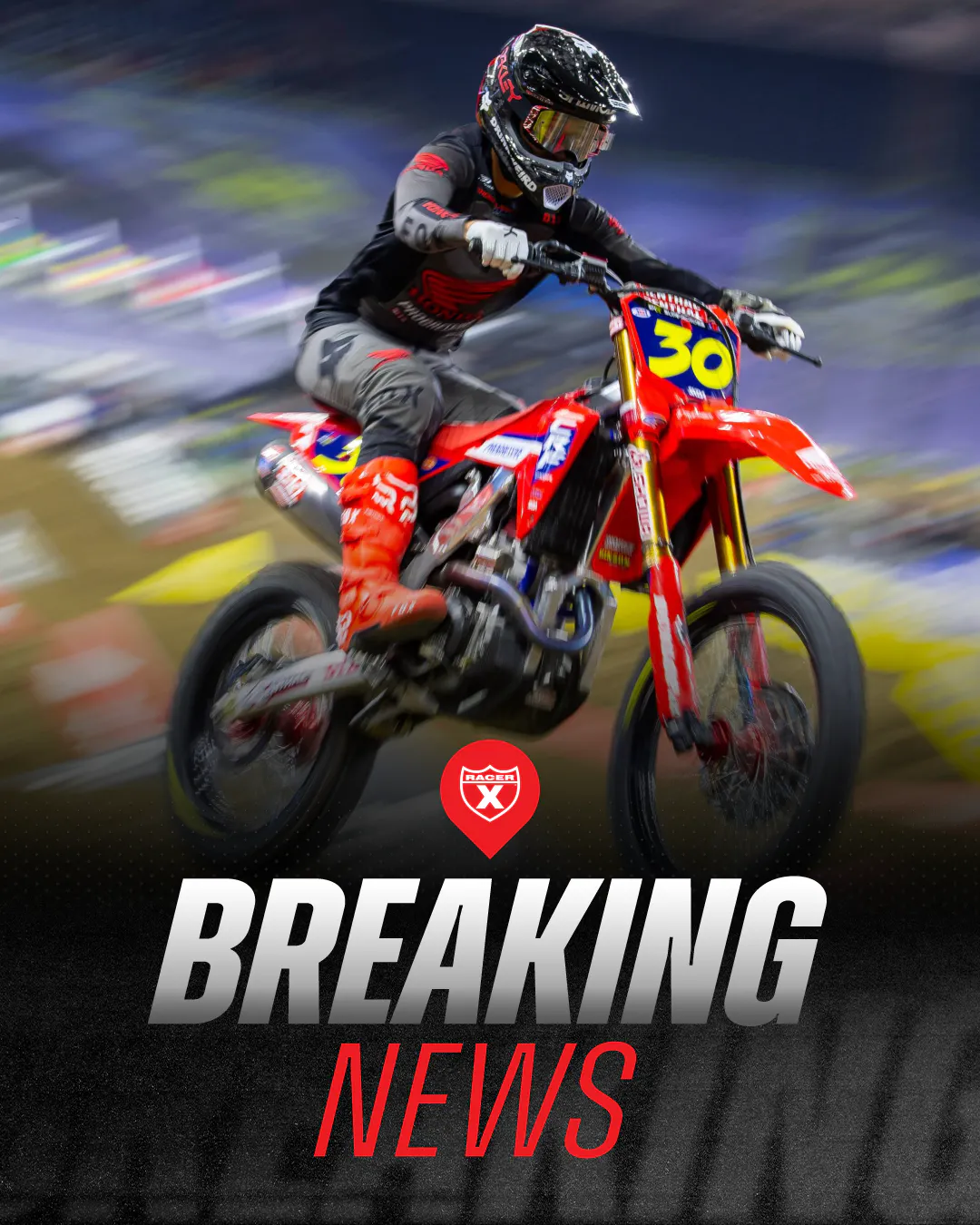 Jo Shimoda is OUT for the remainder of the St. Louis SX due to a left ankle injury.