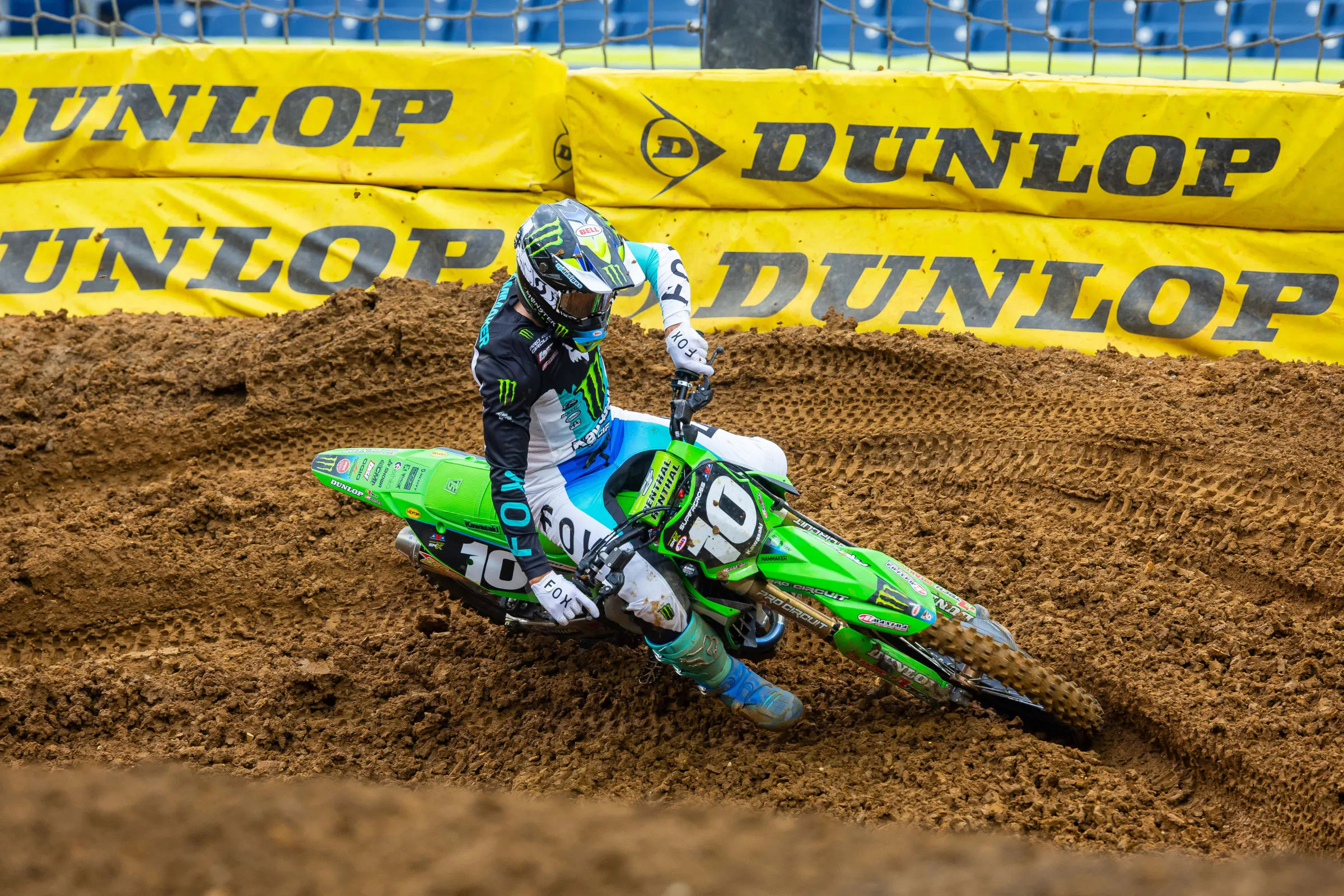 Seth Hammaker with the fastest time in 250SX.&nbsp;