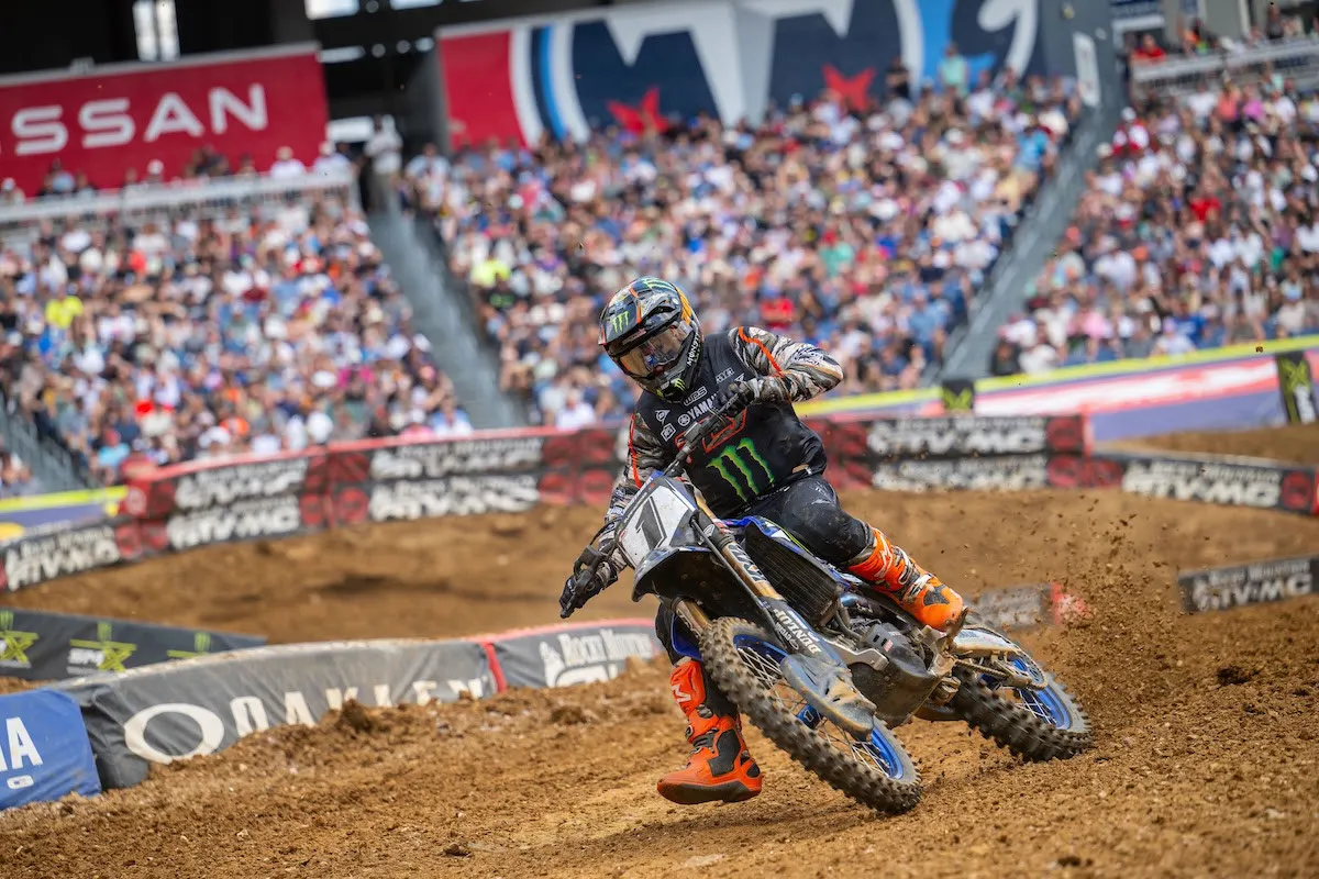 Cooper Webb pushed through for second after a tough start.