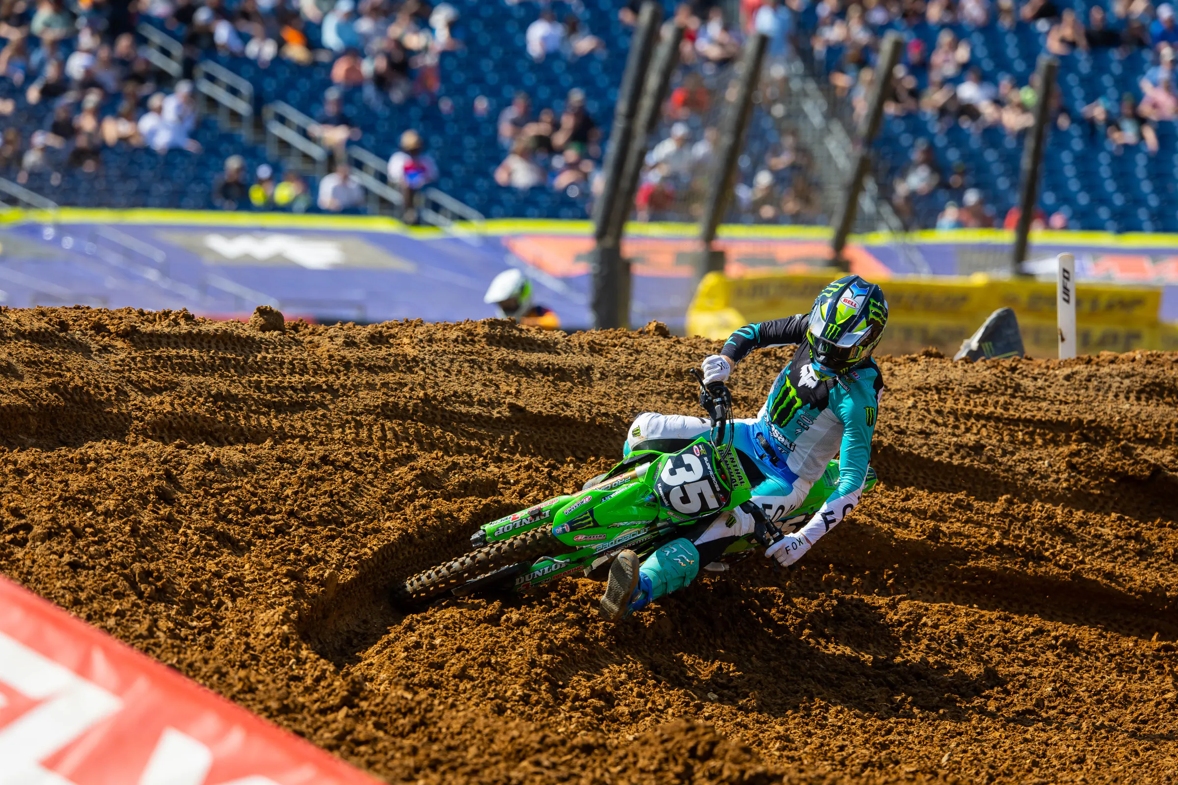 Drew Adams was back after injuring his thumb in Daytona.