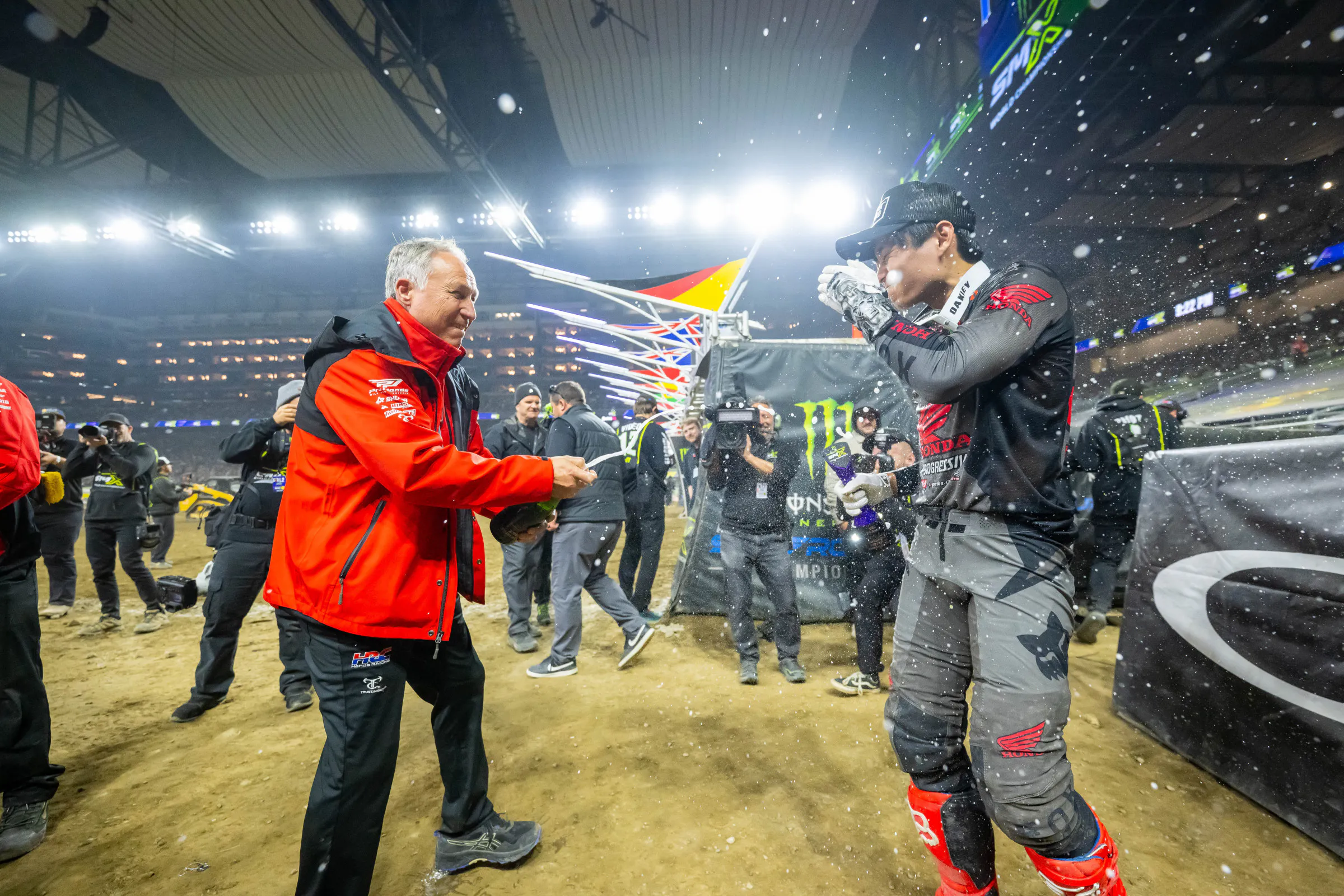 Shimoda will have to take a break from celebrating while he heals up.