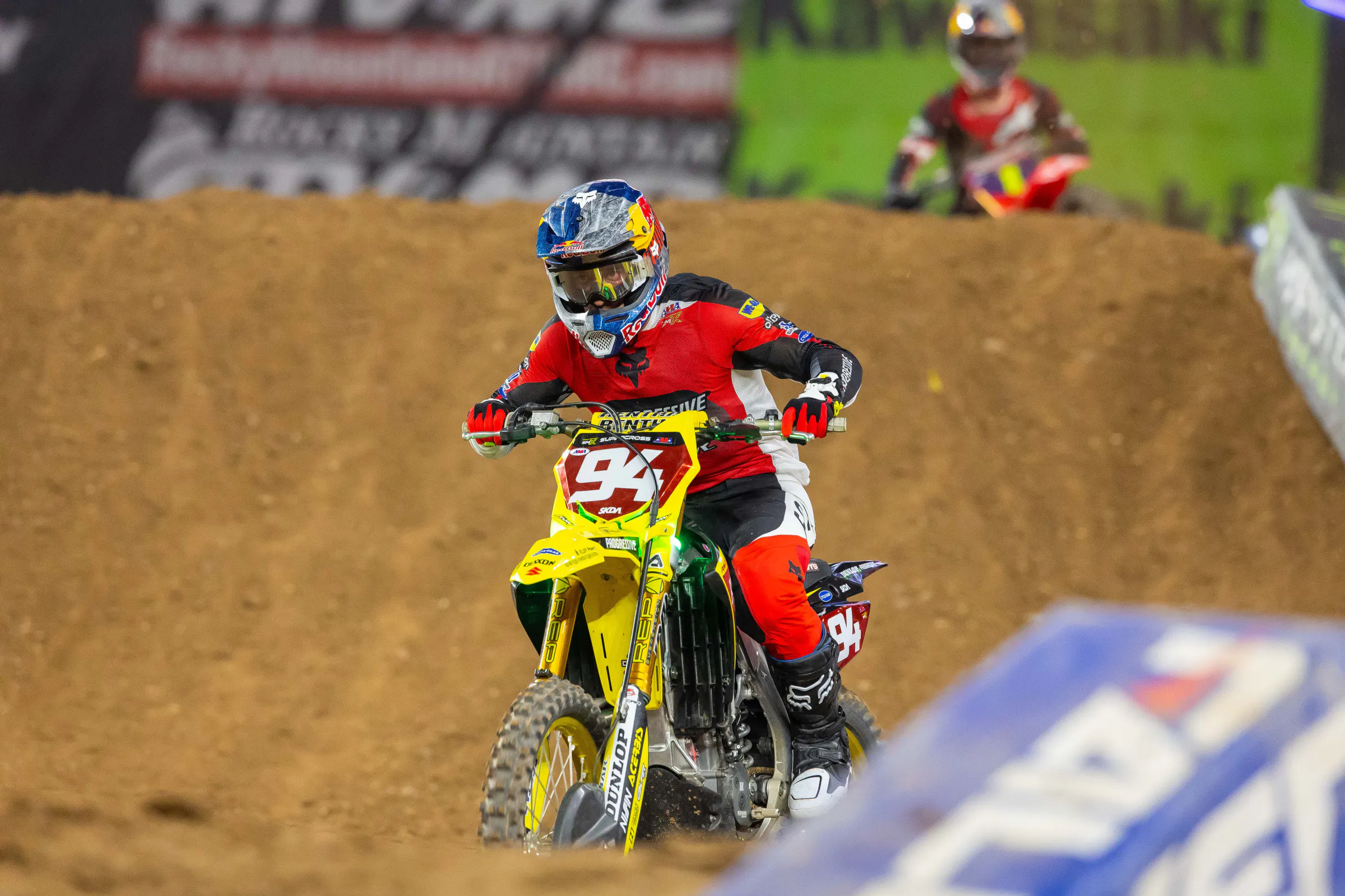This is the last time Ken Roczen had the red plates on his bike, at Glendale on February 1, 2025. He's one point away heading into this weekend's Philadelphia Supercross.