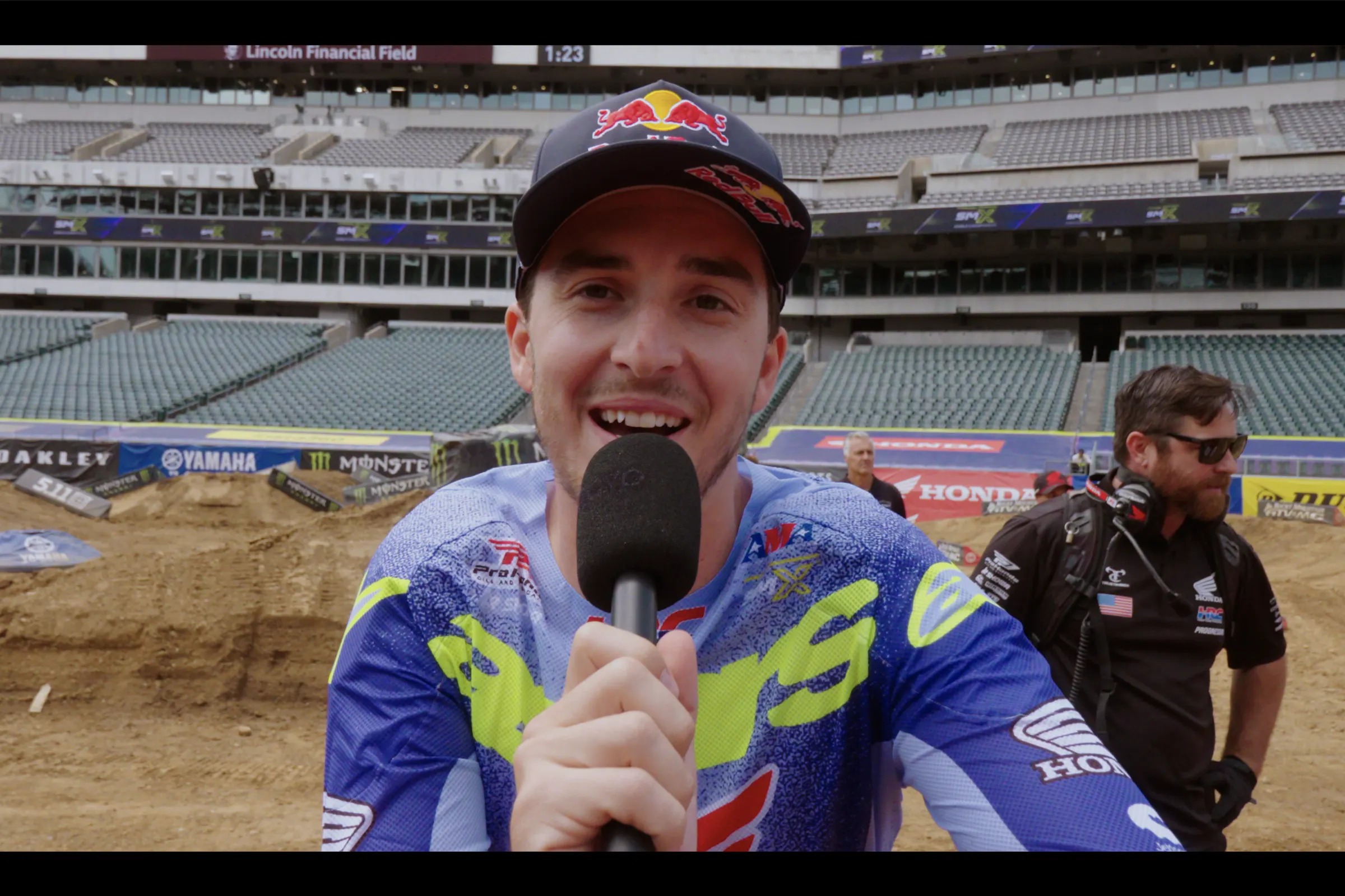 Video: Philadelphia SX Press Day Interviews and Raw Riding Footage, with Lawrence, Davies, Hammaker, Leitzel, and More
