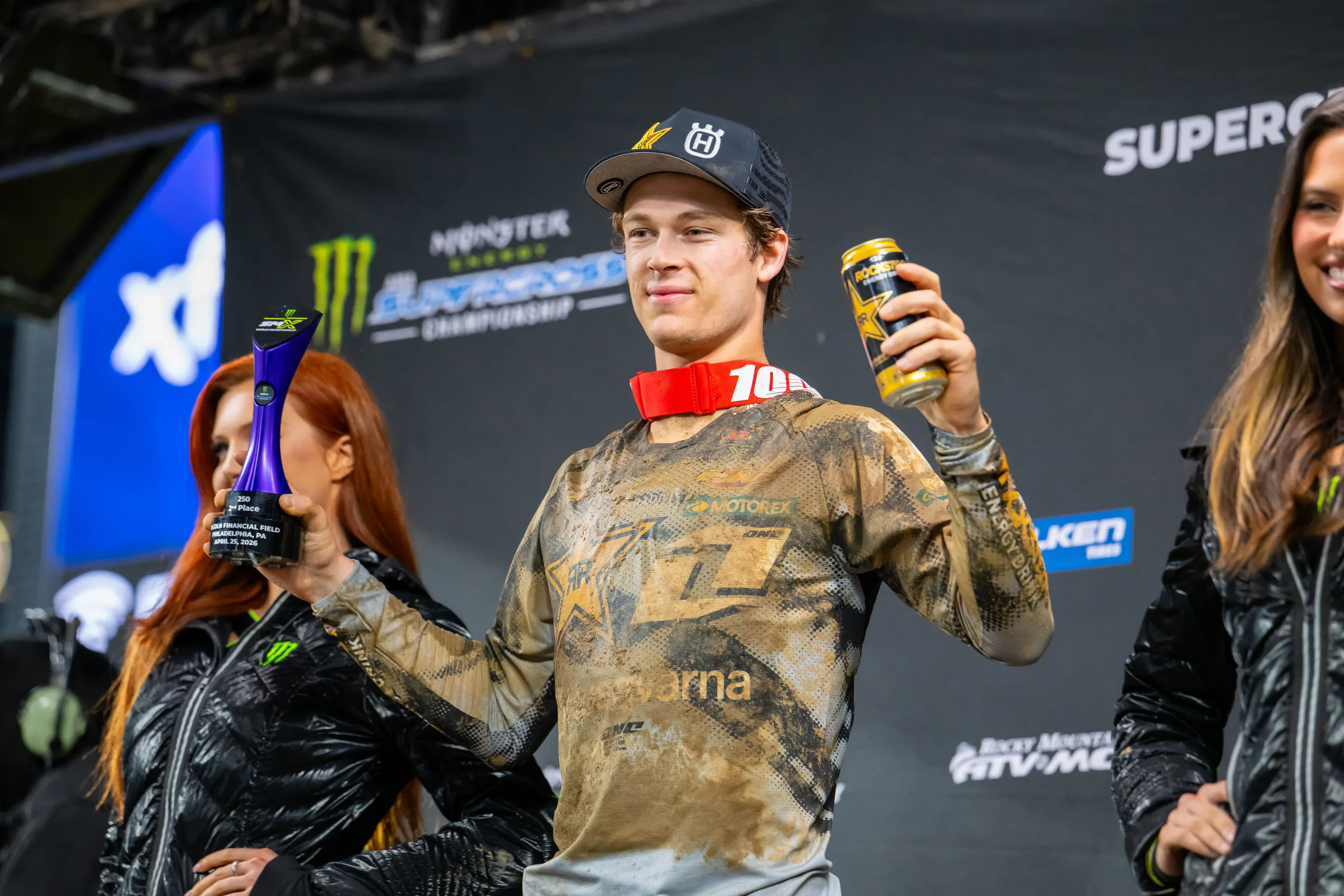Daxton Bennick logged his fourth career 250SX East podium in Philadelphia.