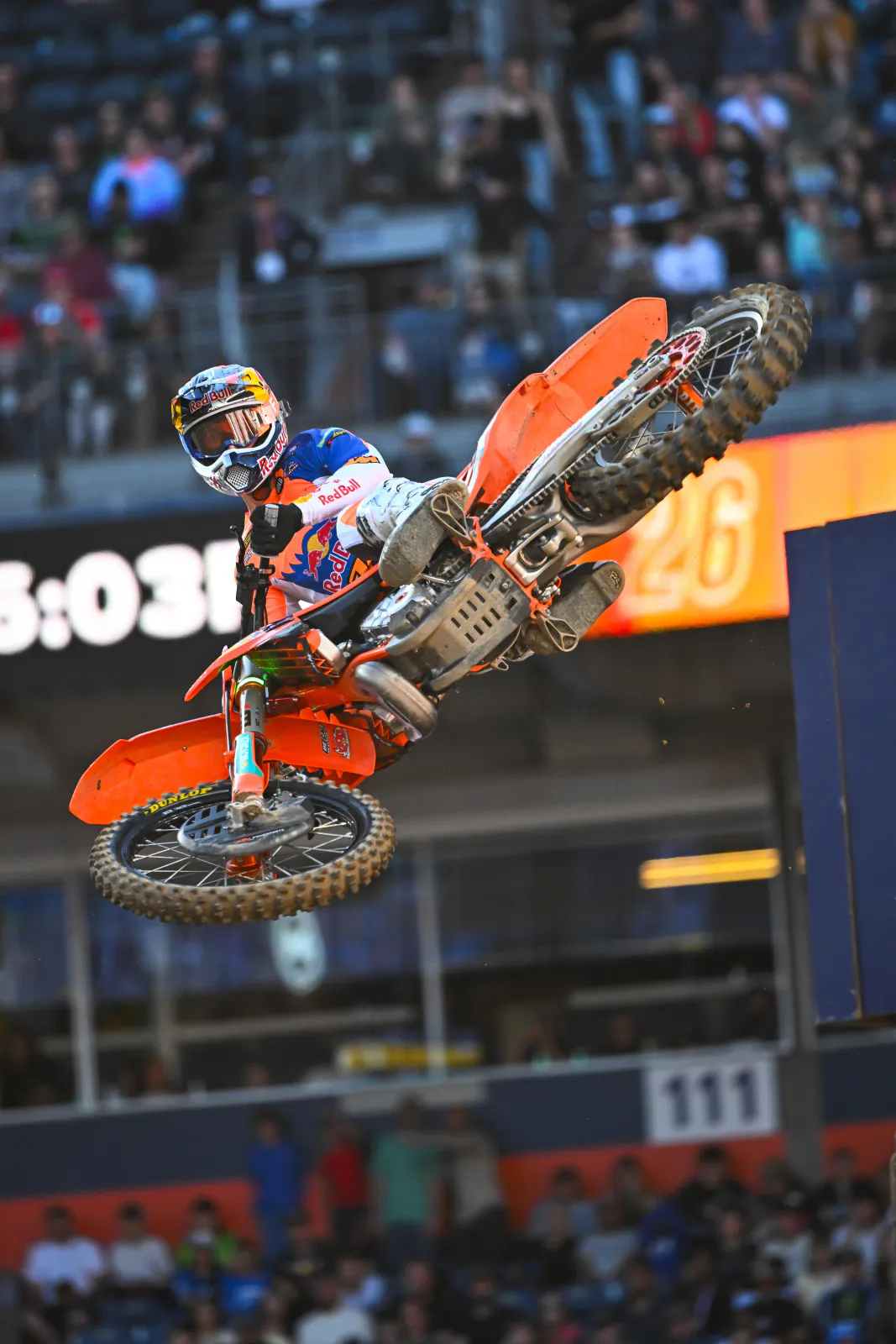 Prado withstood pressure from Sexton to win his heat race.