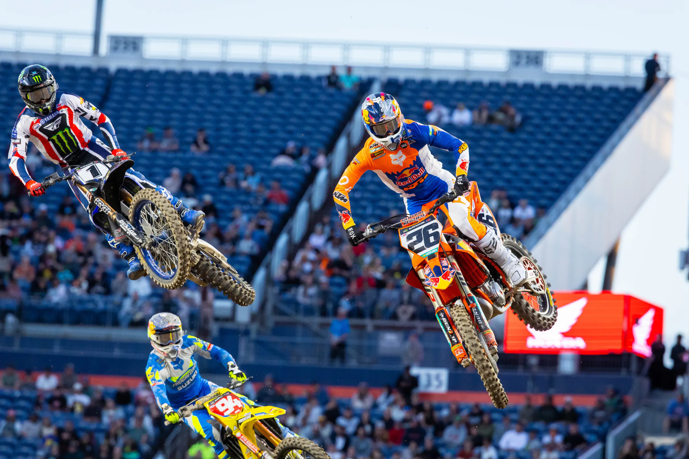 Prado knows how to ride a wide bike.