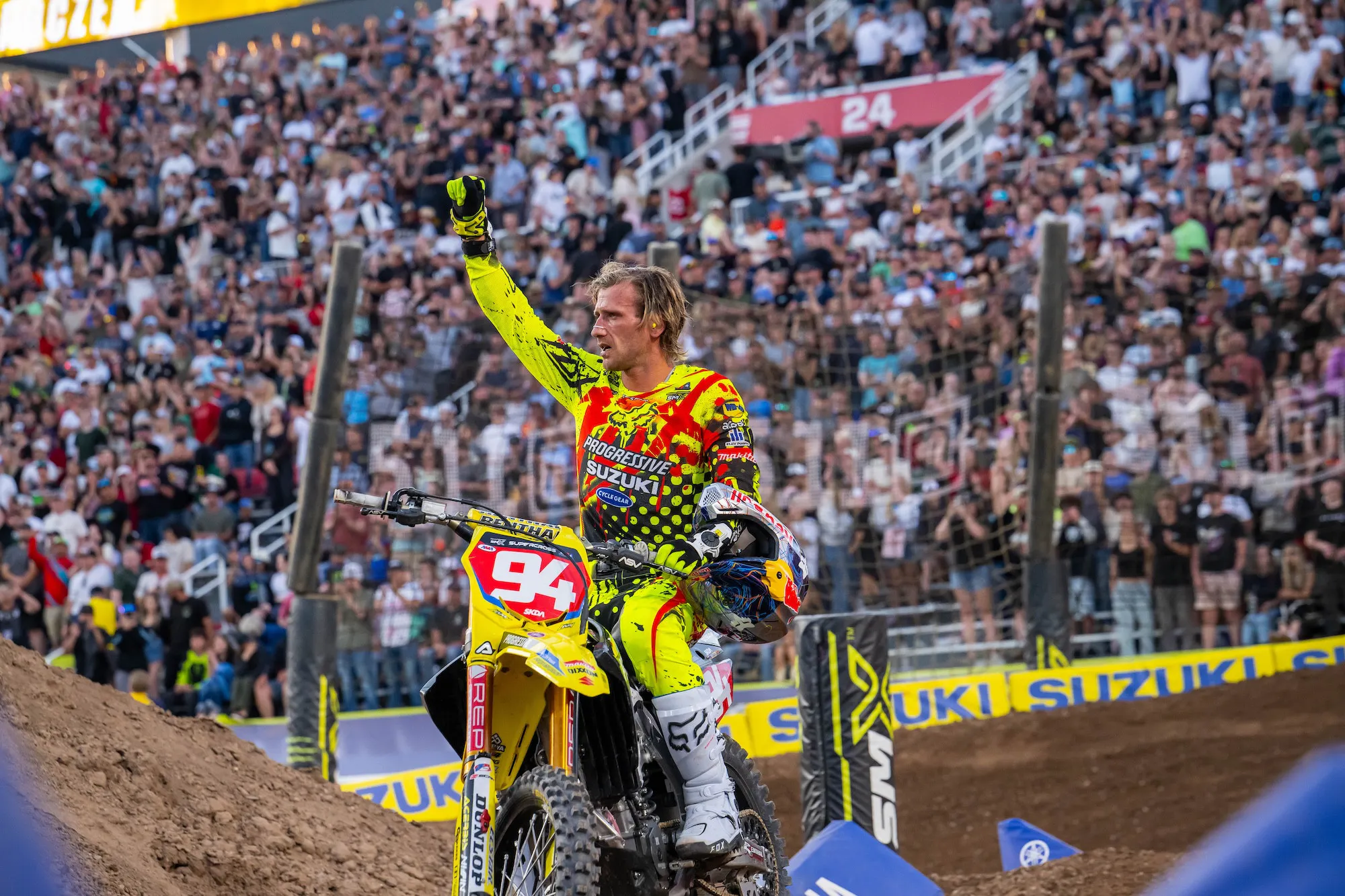 At 32 years of age, in his 13th season of 450SMX Class competition, Ken Roczen became the Monster Energy Supercross Champion for the first time.