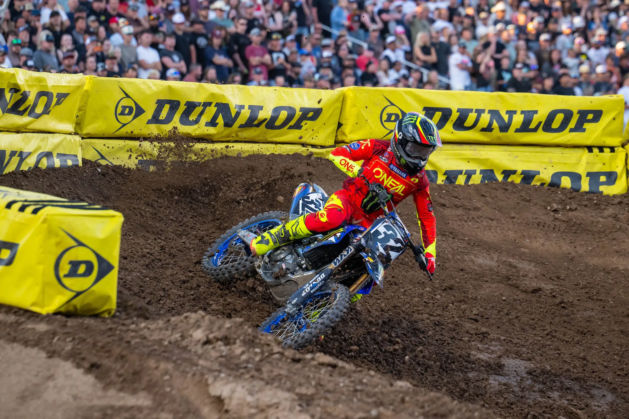 Monster Energy Yamaha Star Racing's Justin Cooper equaled his best finish in the 450SMX Class with a runner-up effort.