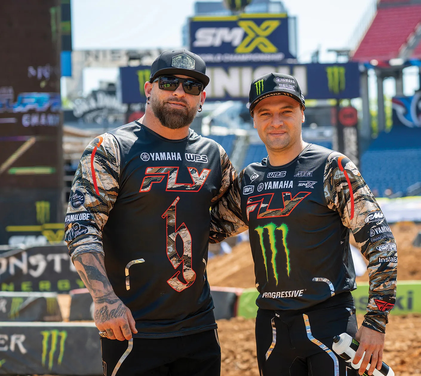Country singer Brantley Gilbert with Cooper Webb in Nashville.