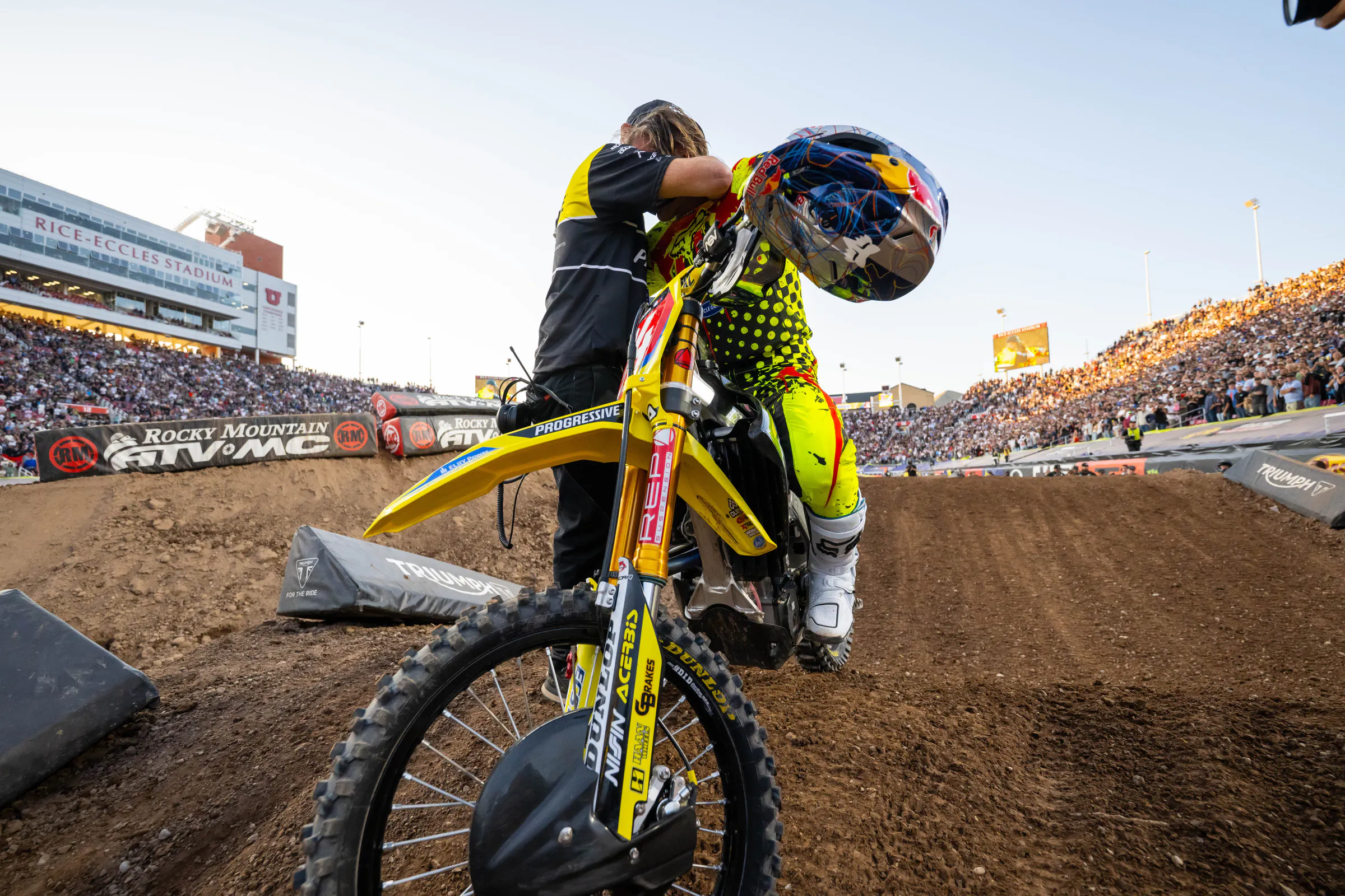 Larry Brooks with Roczen.