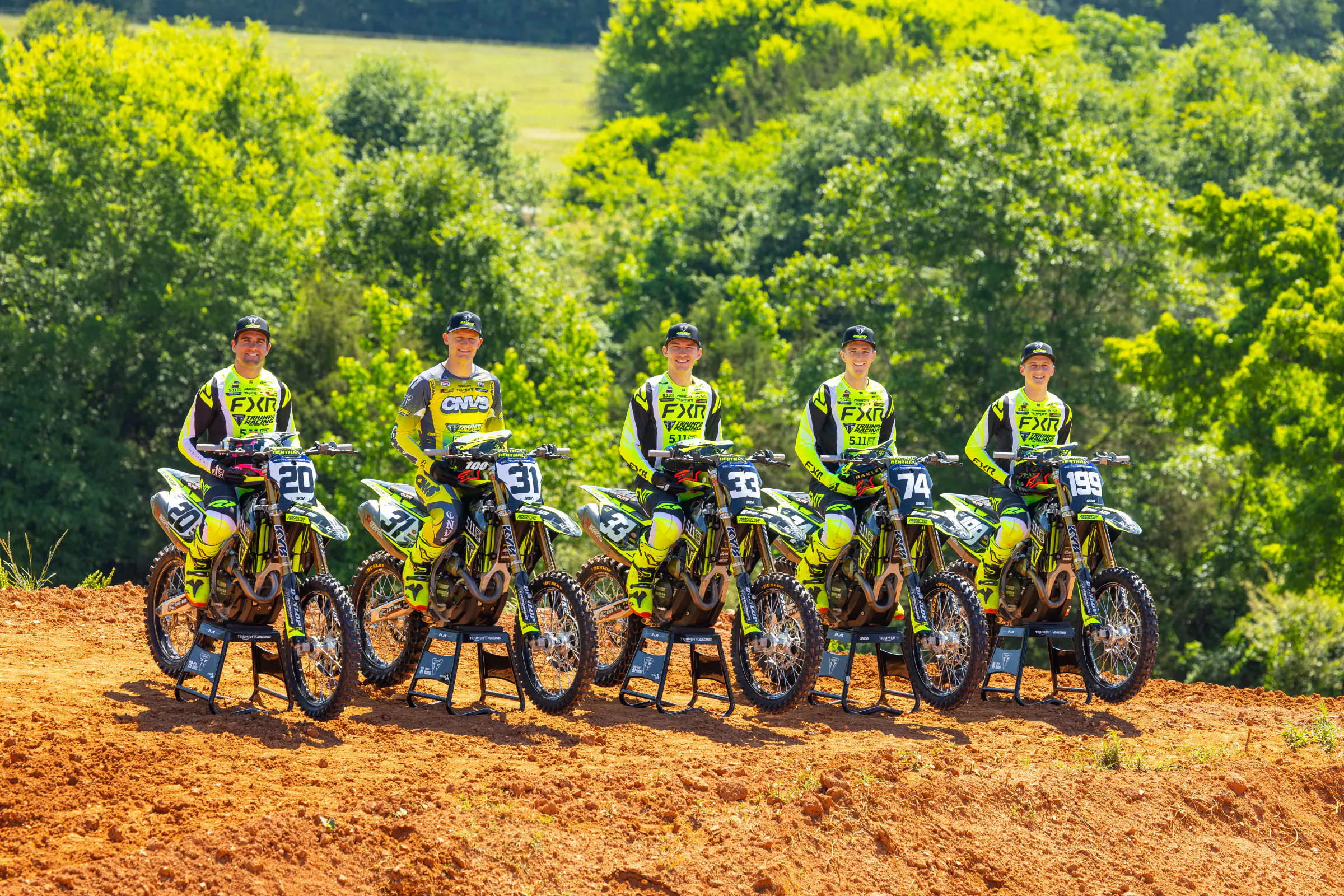New Title Sponsor: 5.11 Triumph Factory Racing Team Announced for Pro Motocross, Plus Denno in For Full Rookie Season