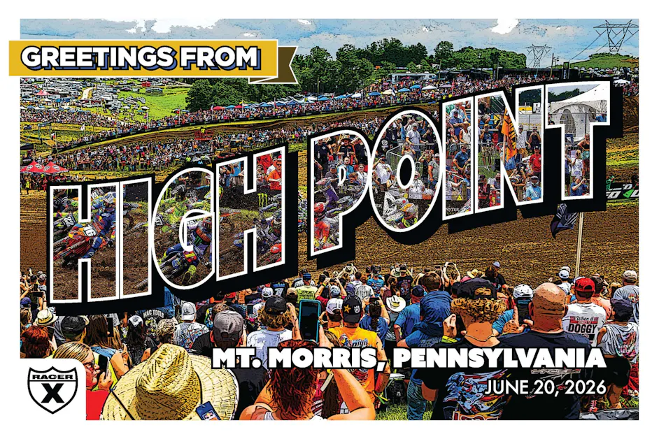 Free High Point National Event Sticker Available at Racer X Trailer this Weekend