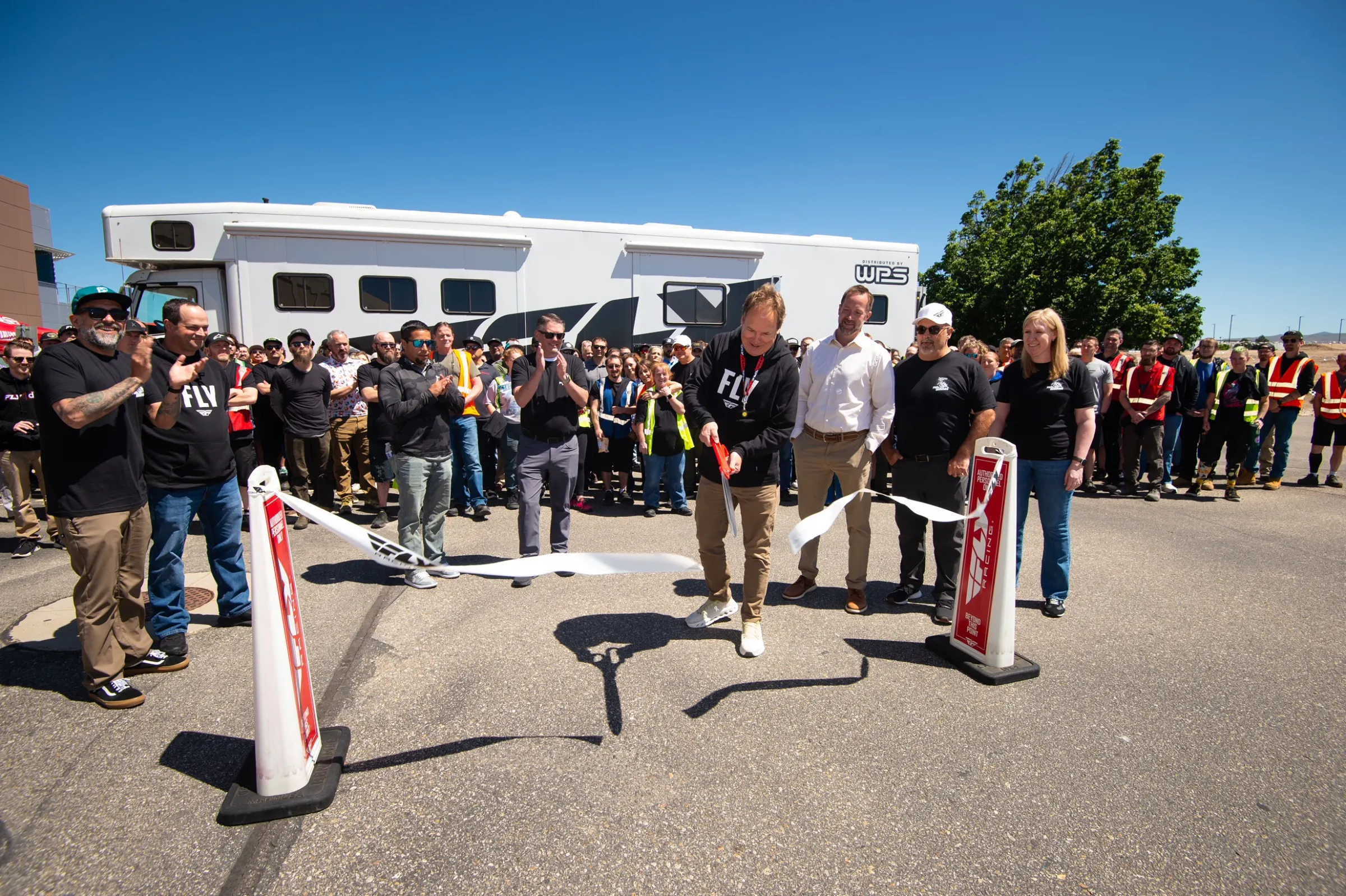 &nbsp;Cutting the ribbon to the WPS Proving Ground.&nbsp;