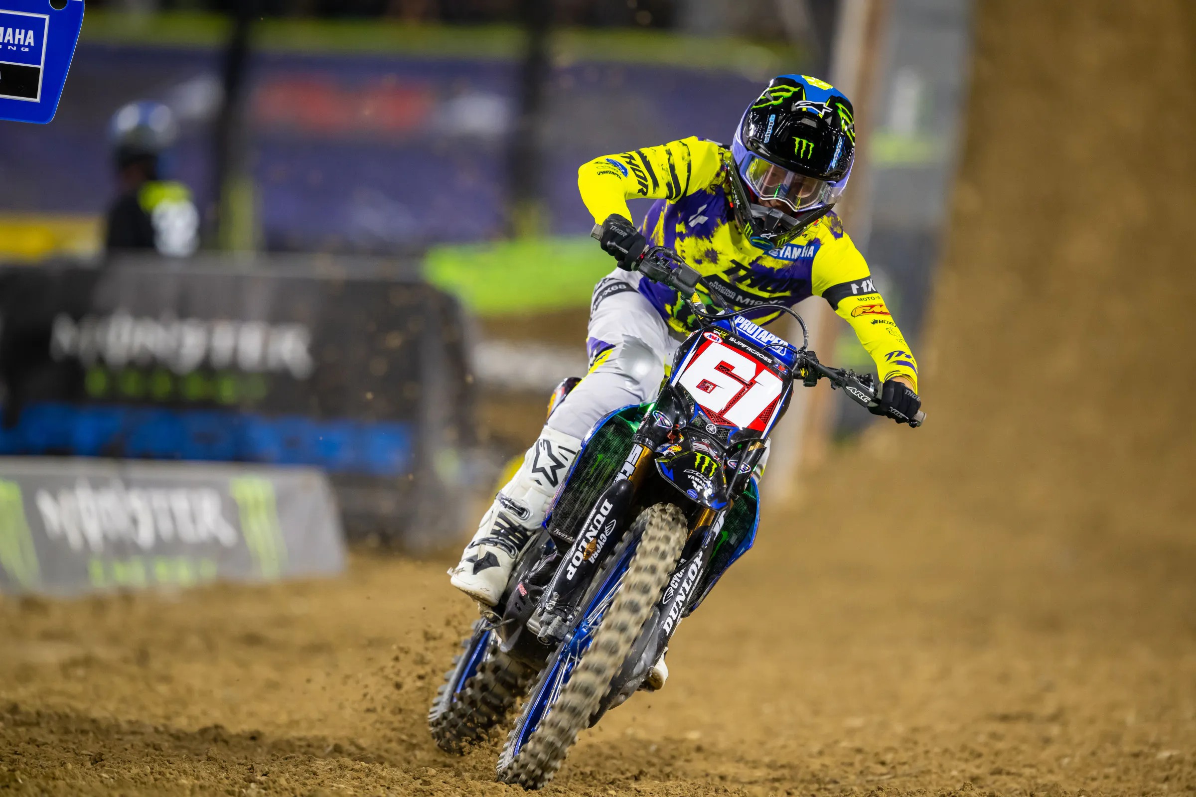 After winning Anaheim 1, Max Anstie held the red plate heading into round two.&nbsp;