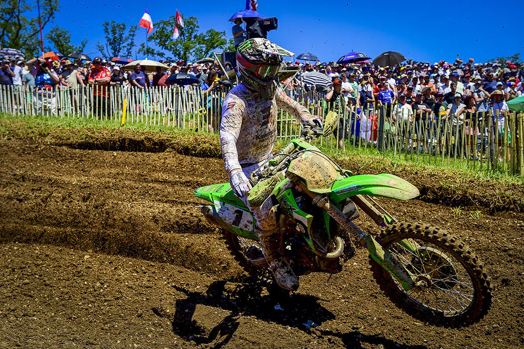 Febvre rallied back to give the home fans a podium.