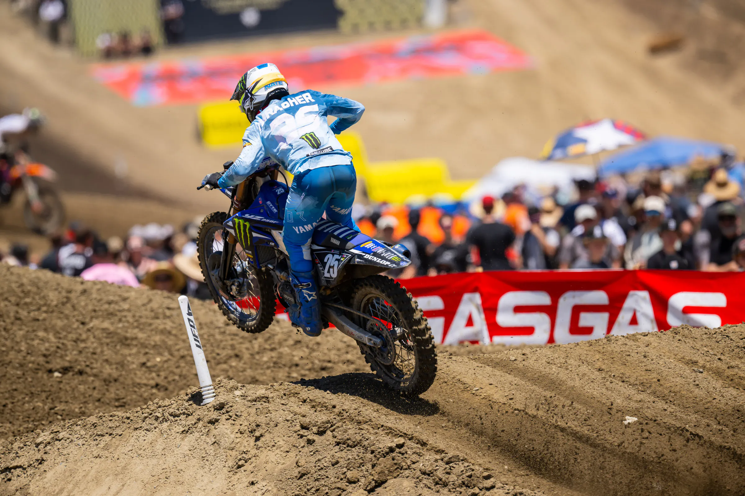 Nate Thrasher on Fox Raceway Moto 2 DNF: “I got cleaned out and ended up breaking a couple things on my bike”