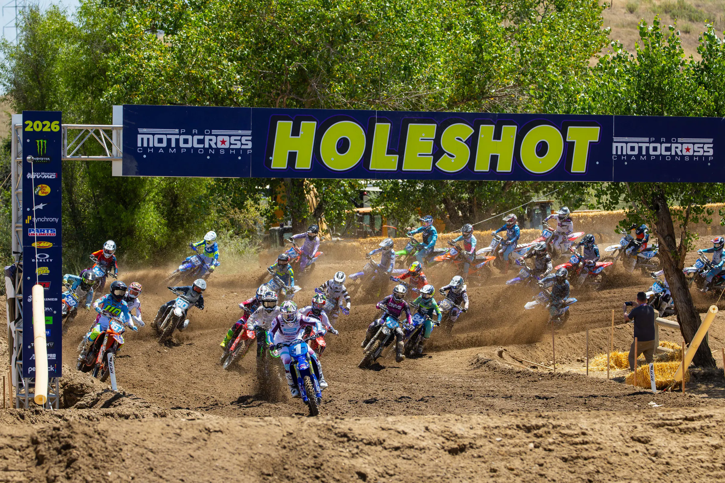Turner with the holeshot.