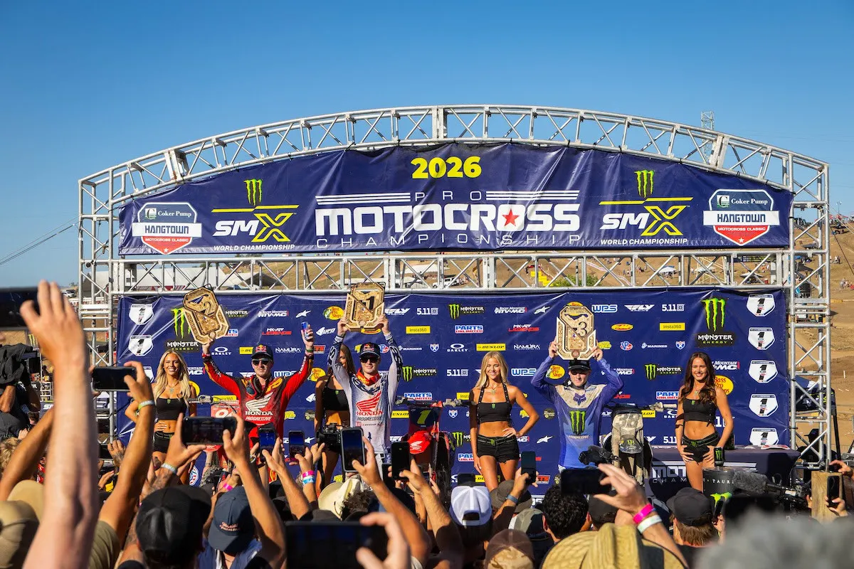 The 450 podium at Hangtown.