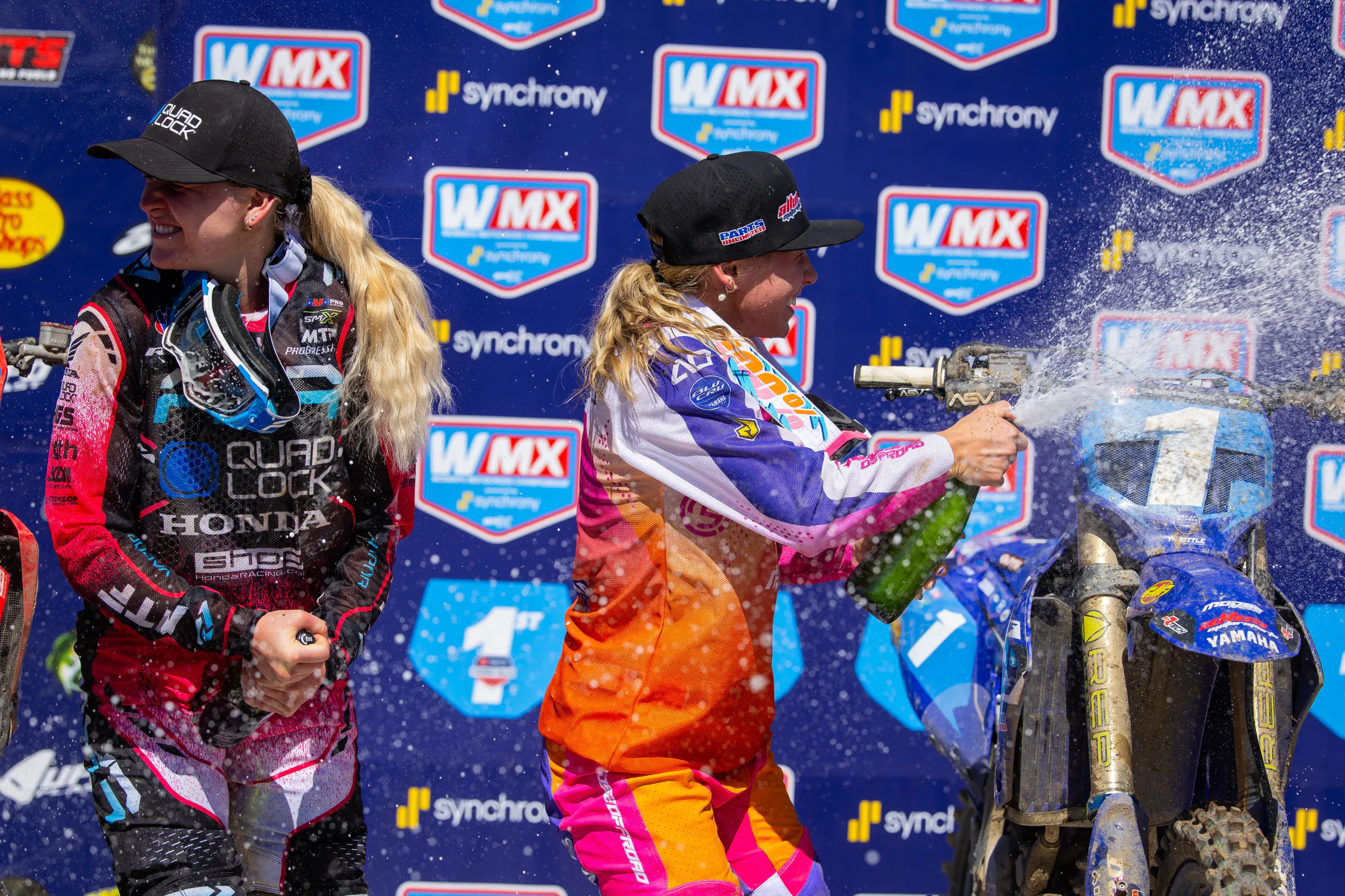 Cannon (left) and Turner (right) on the podium at Hangtown.