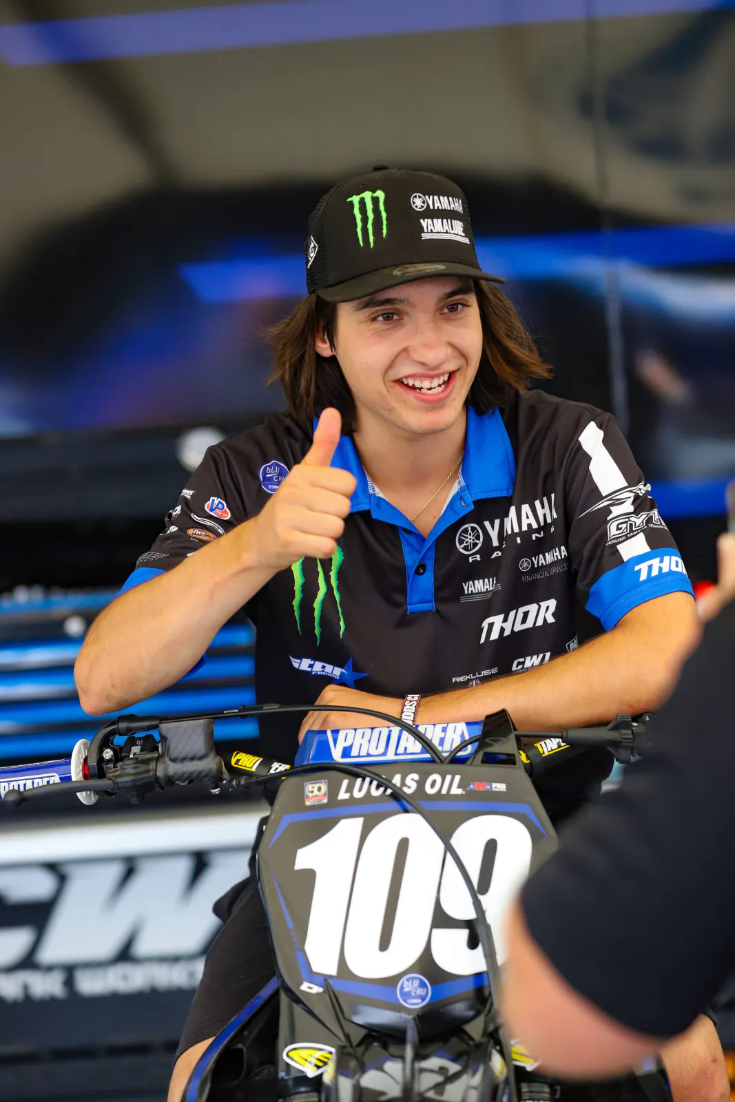 Guillem Farres at the 2022 Budds Creek National, his first race with Monster Energy Yamaha Star Racing.