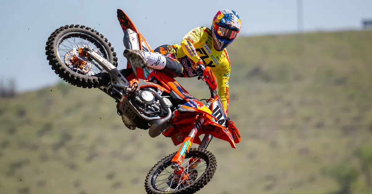 Lucas Coenen on Podium at Pro Motocross Debut: "I didn't have any expectations, was just learning every time out...moto two I got second, I was pleased with that"