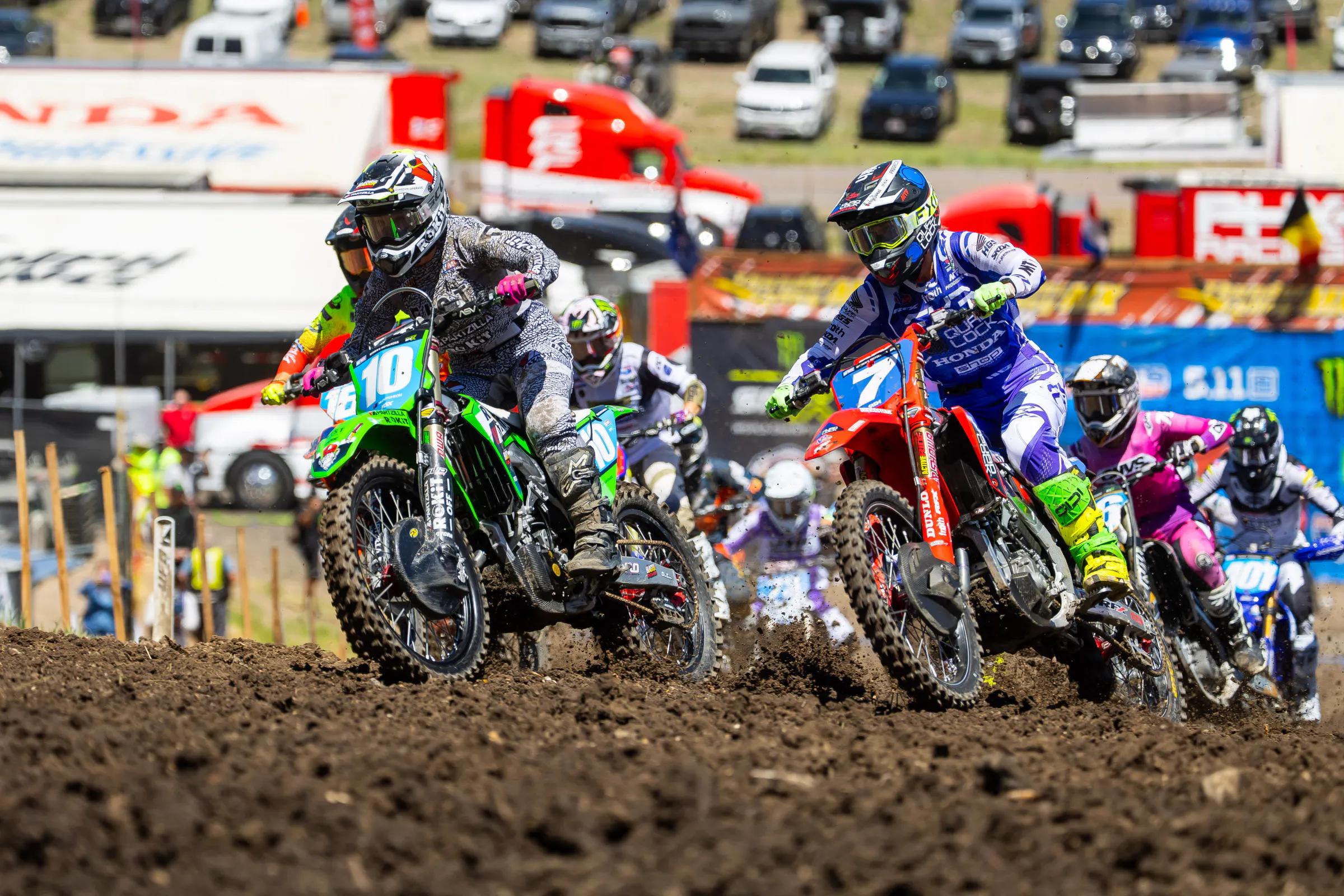 Taylah McCutcheon ripped the holeshot in moto 1. 