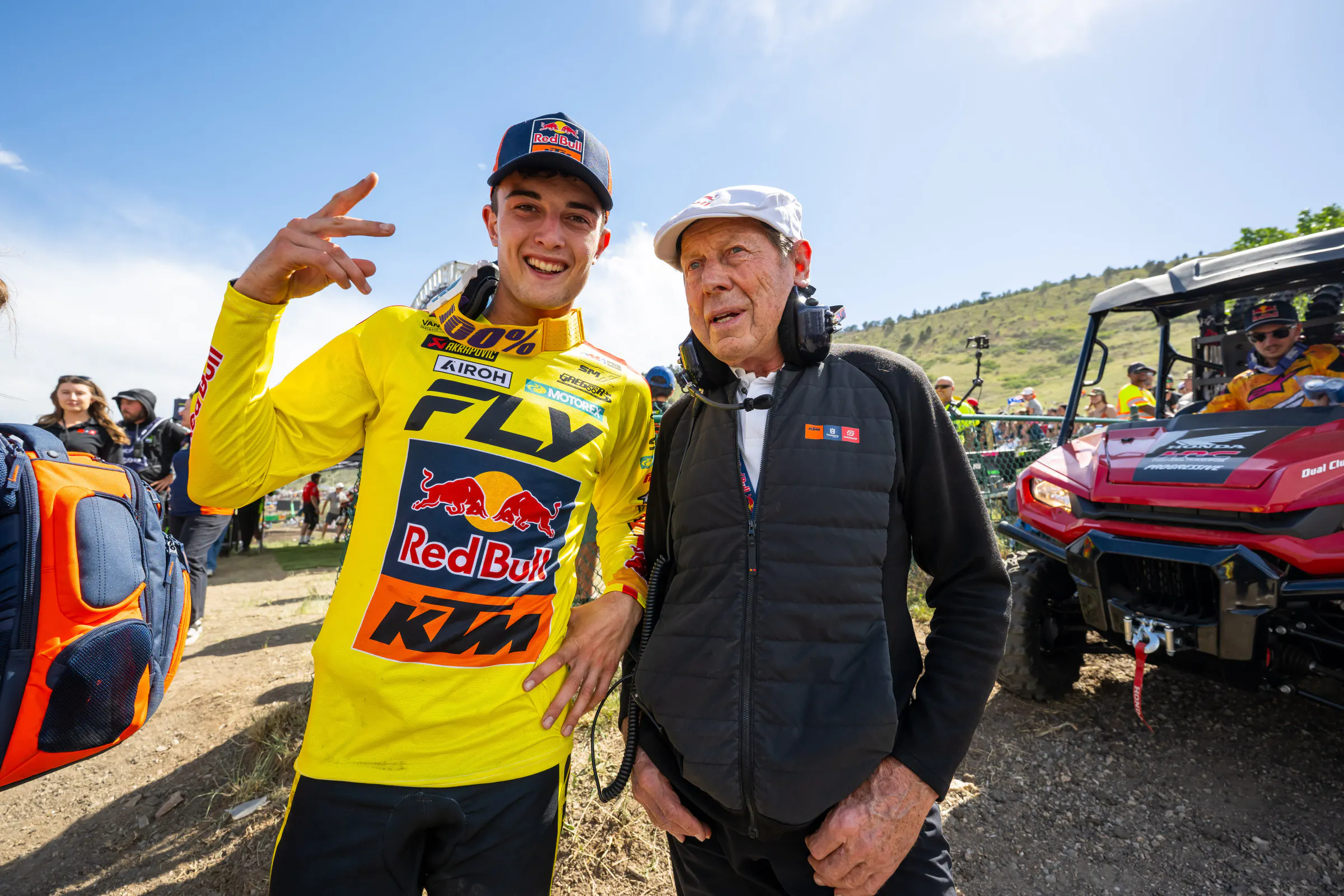 Lucas Coenen and fellow Belgian Roger De Coster